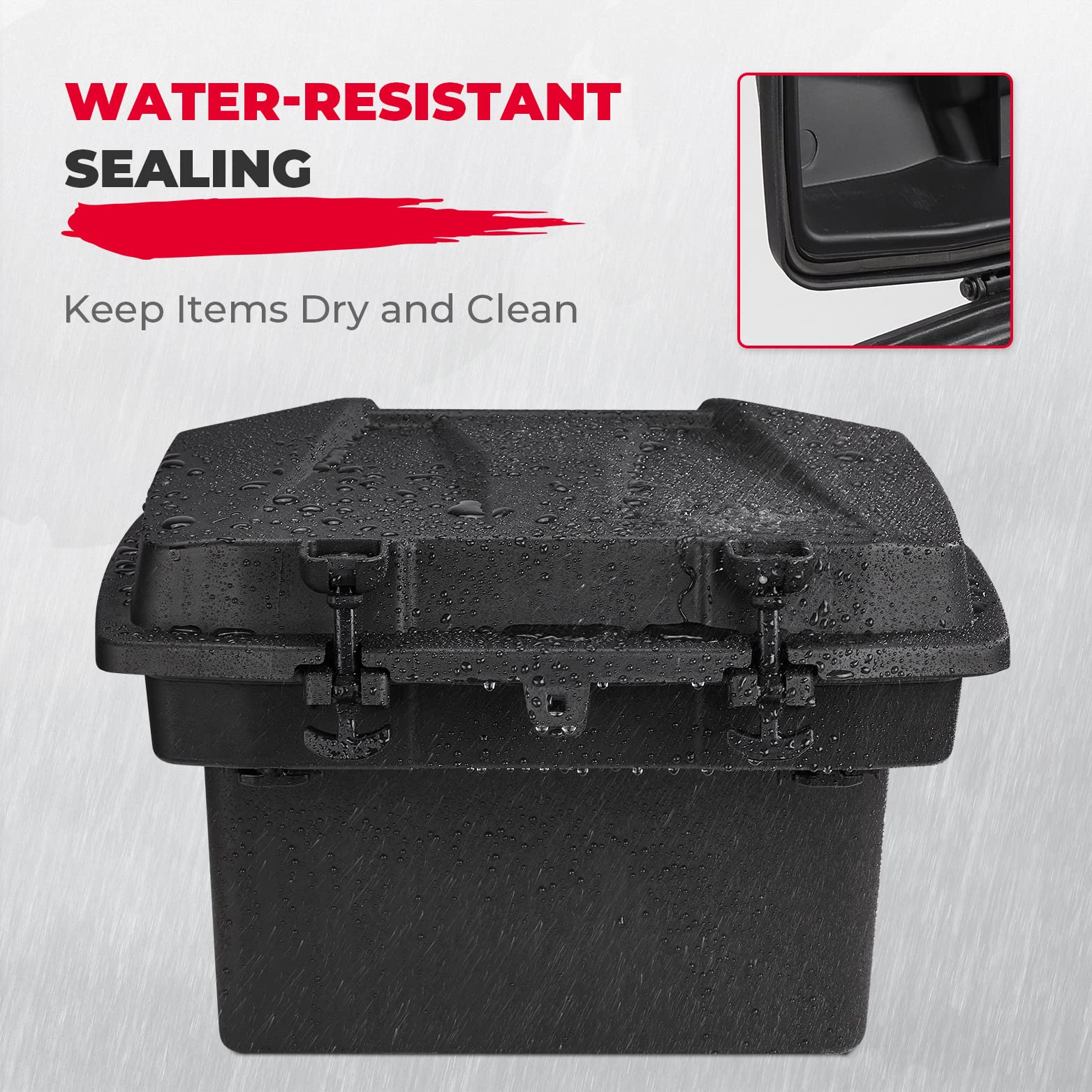 Photo of Removable 20L Cargo Storage Box for Can Am Defender HD5|7|8|9|10 by Kemimoto - Premium for UTVs / Side by Sides