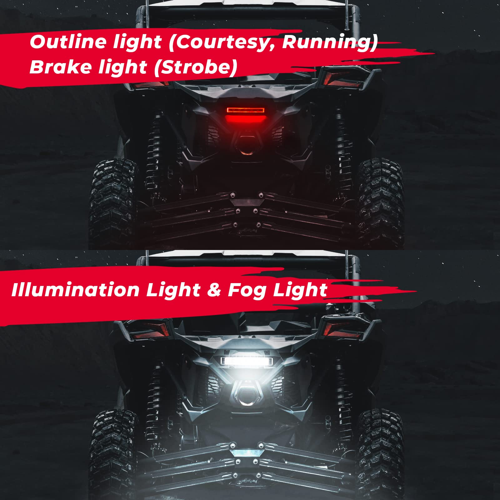 Photo of Tail Light, Rear Light for Can-Am Maverick X3/MAX by Kemimoto - Premium for UTVs / Side by Sides