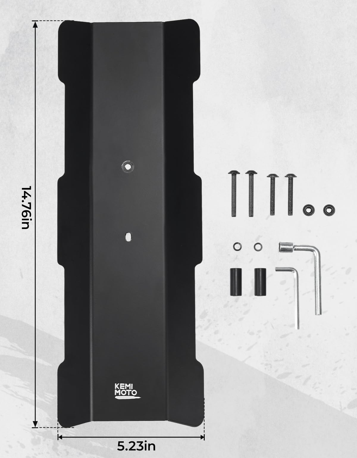 Photo of Middle Fender for Electric Bike Black by Kemimoto - Premium for UTVs / Side by Sides