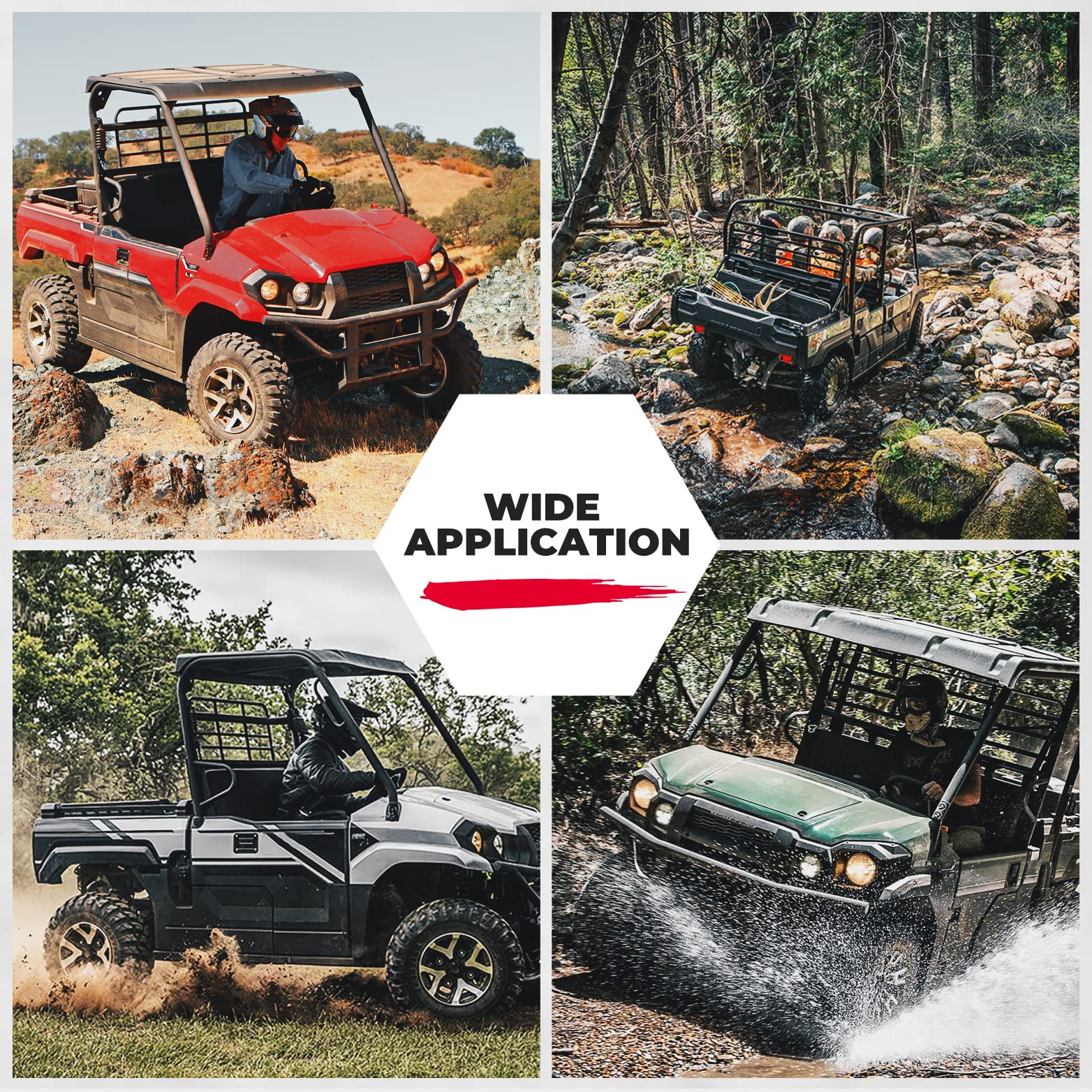 Photo of Front Bench Seat Cover for Kawasaki Mule by Kemimoto - Premium for UTVs / Side by Sides