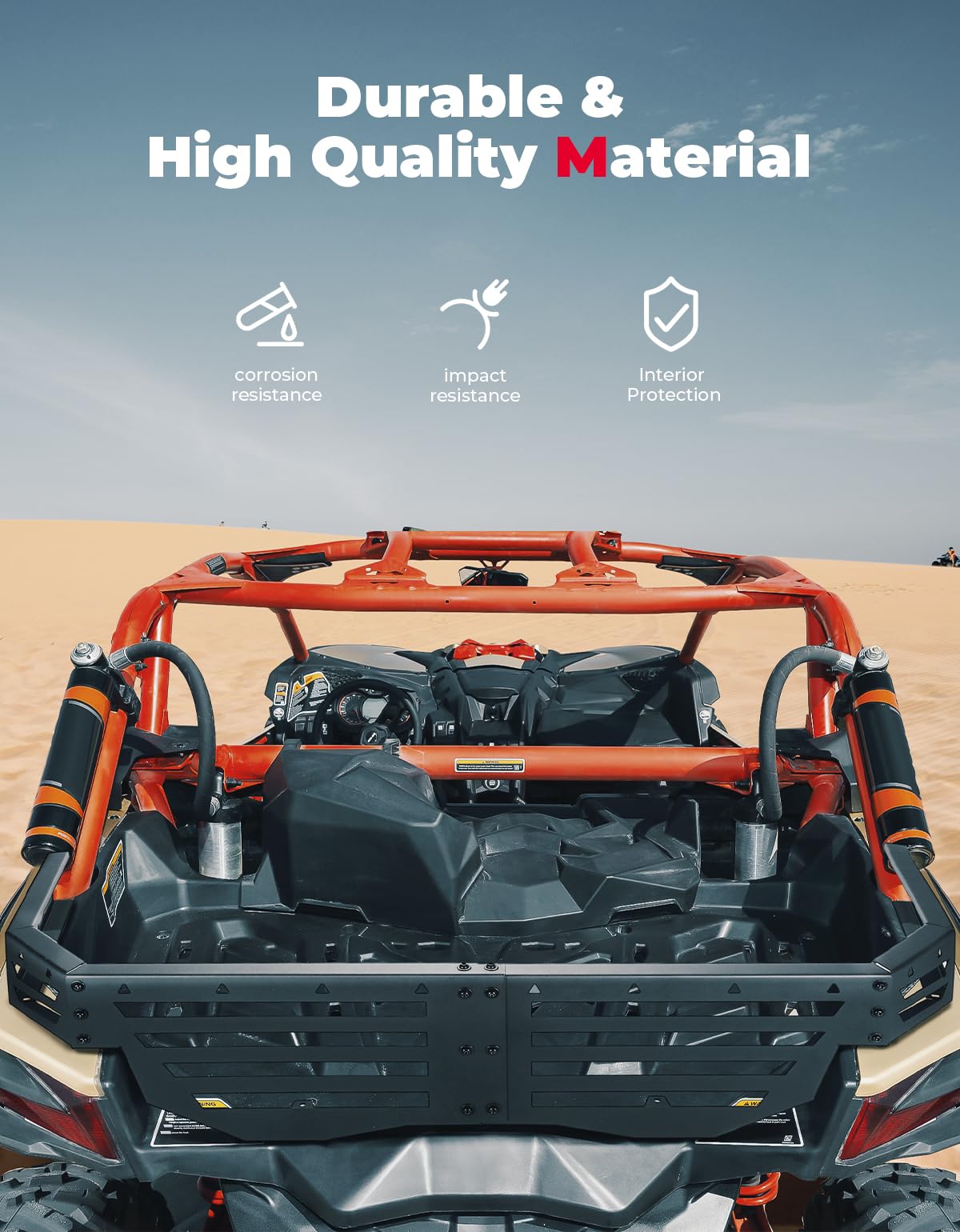 Photo of Rear Cargo Tailgate for Can-Am Maverick X3 / X3 MAX by Kemimoto - Premium for UTVs / Side by Sides