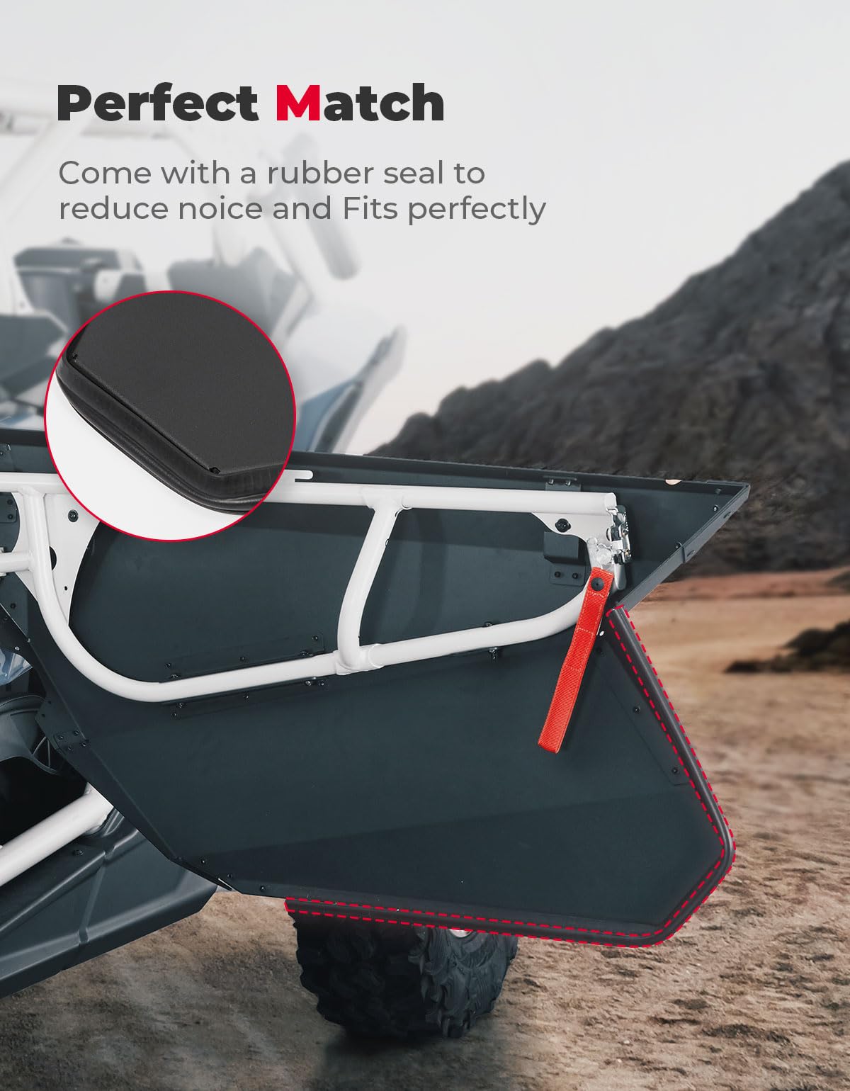 Photo of Set of Aluminum Front Full Doors for Can-Am Maverick X3 and X3 Max by Kemimoto - Premium for UTVs / Side by Sides