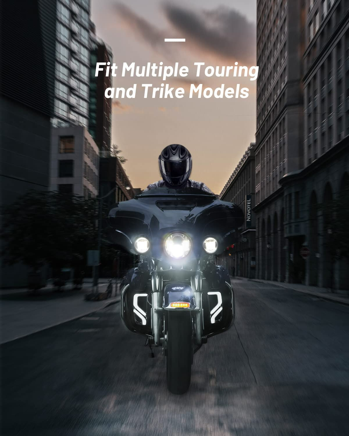 Photo of LED Turn Signal Running Light for Touring Electra Glide Ultra Limited Road Glide by Kemimoto - Premium for UTVs / Side by Sides
