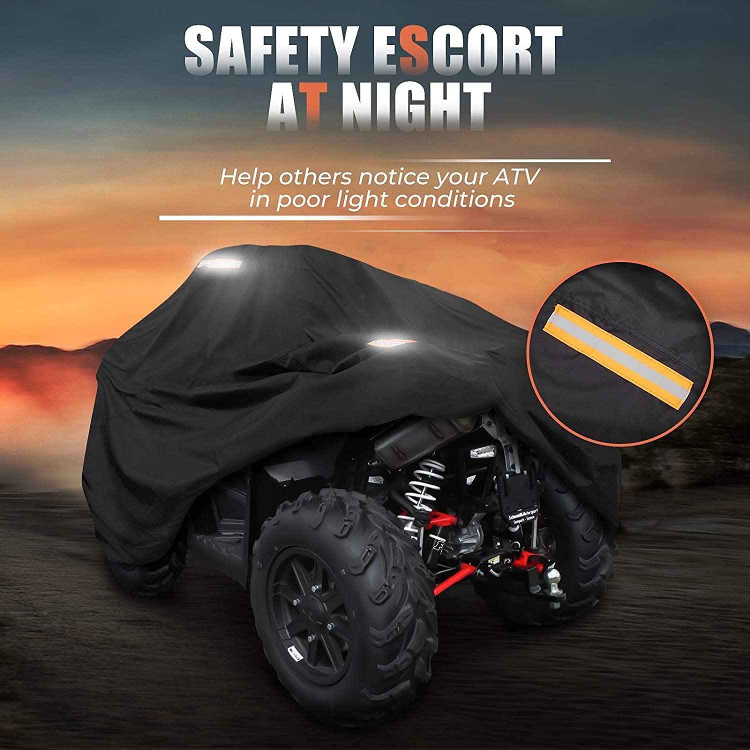 Photo of Universal ATV Waterproof Heavy Duty Cover by Kemimoto - Premium for UTVs / Side by Sides