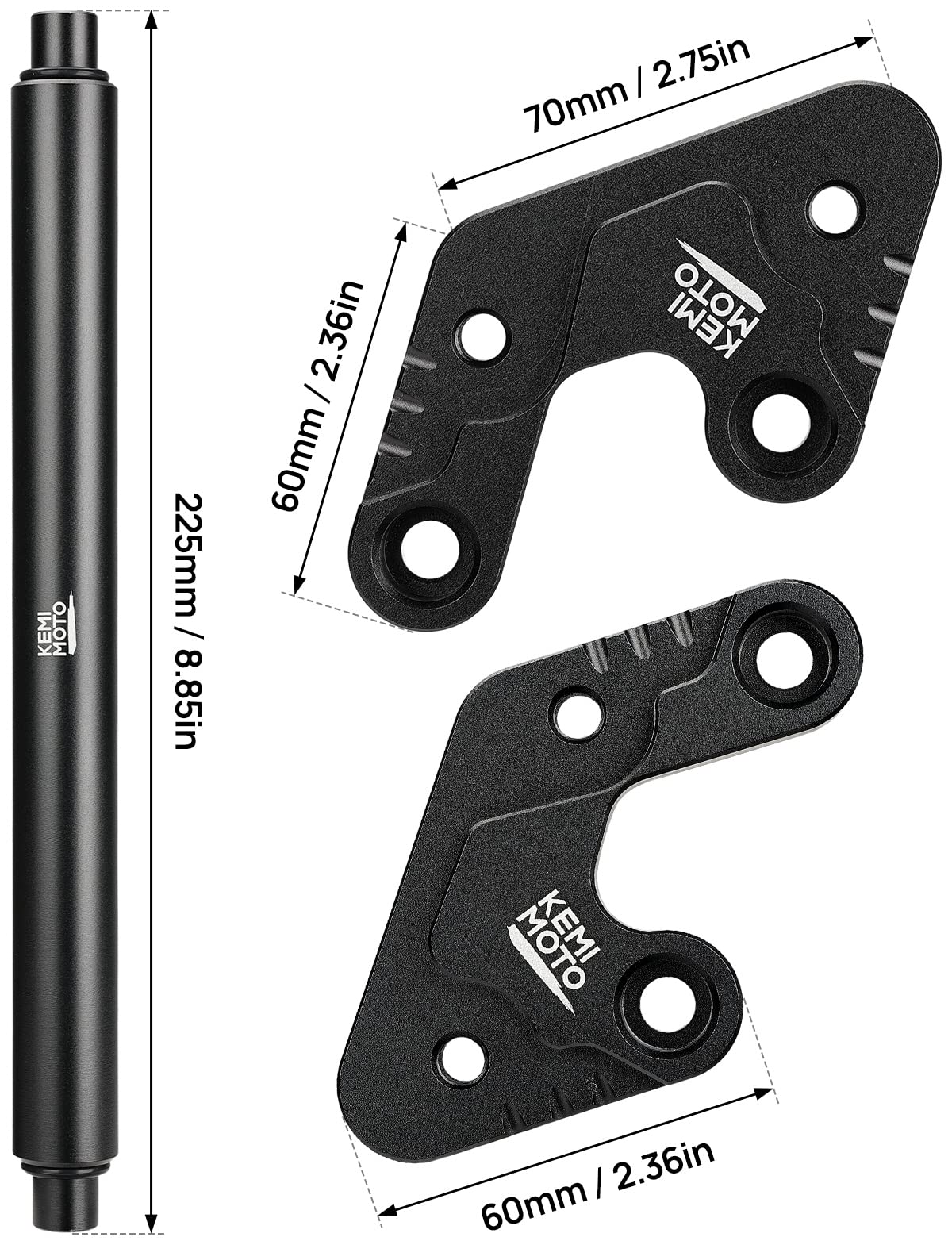 Photo of Kemimoto Foot Peg Extension Bracket Kits For Sur-Ron Light Bee Electric Bike by Kemimoto - Premium for UTVs / Side by Sides