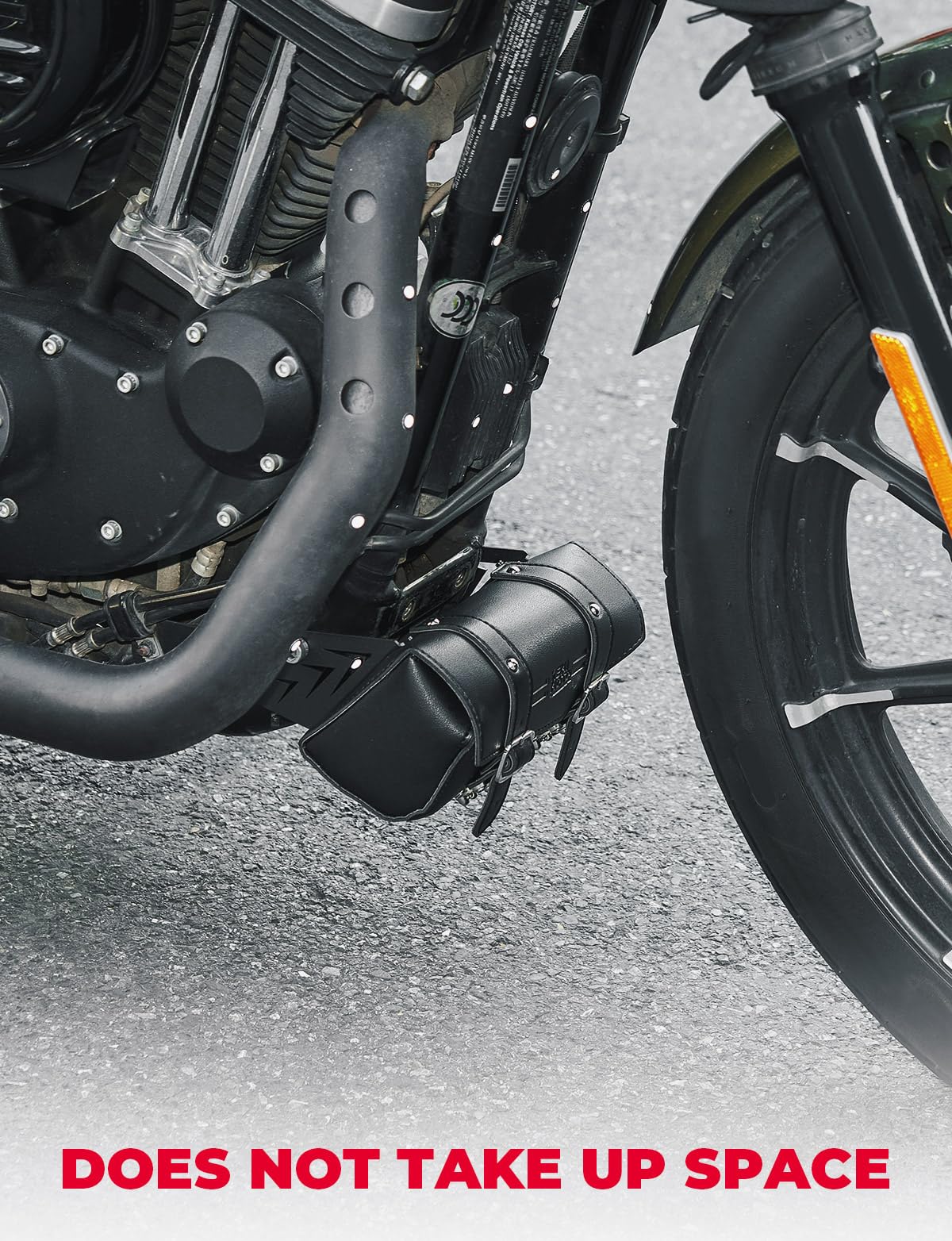 Photo of Motorcycle Down Tube Bag for Sportster XL 1200 Iron 883 50 by Kemimoto - Premium for UTVs / Side by Sides
