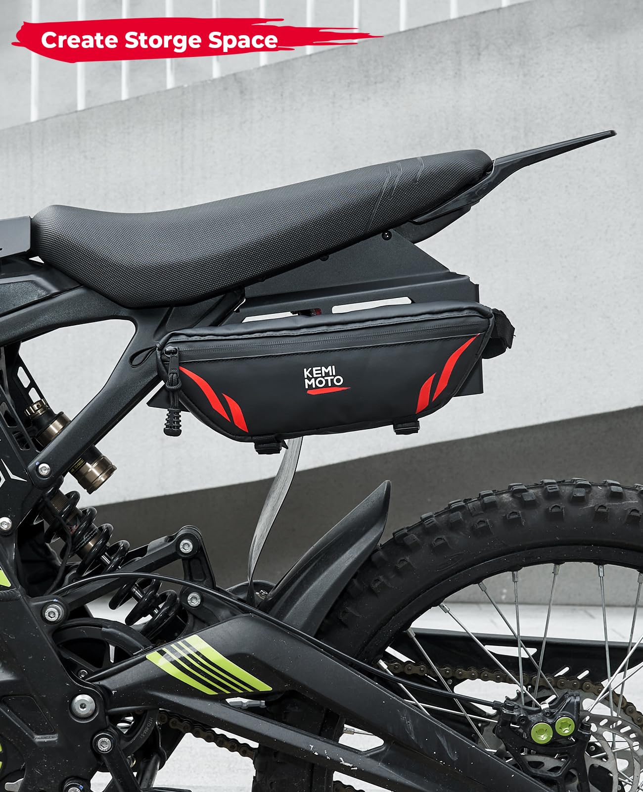 Photo of Motorcycle Side Racks Saddlebag Support Racks for Sur-Ron Light Bee by Kemimoto - Premium for UTVs / Side by Sides