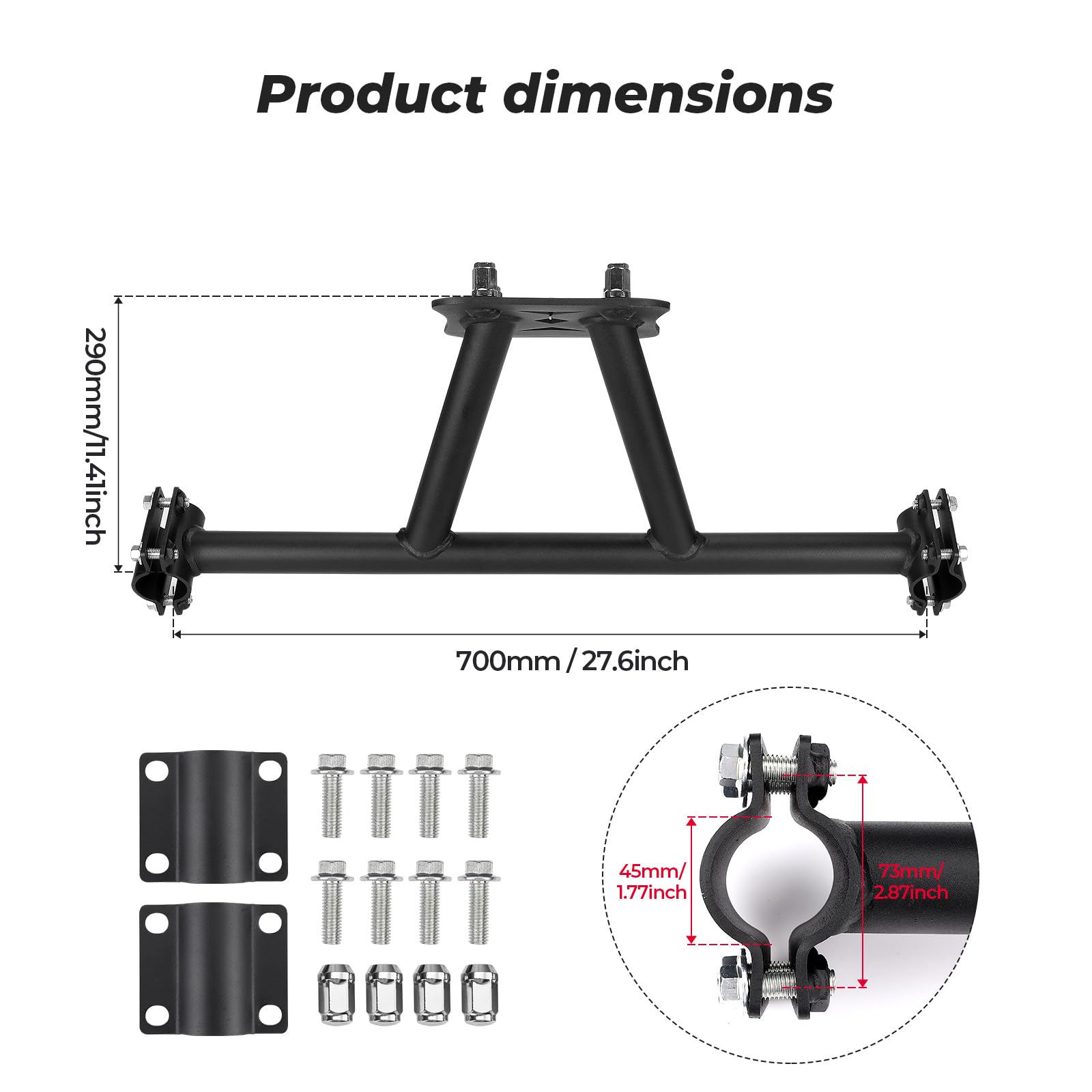 Photo of Spare Tire Carrier Mount for Polaris RZR XP 1000/4 1000 /Turbo by Kemimoto - Premium for UTVs / Side by Sides