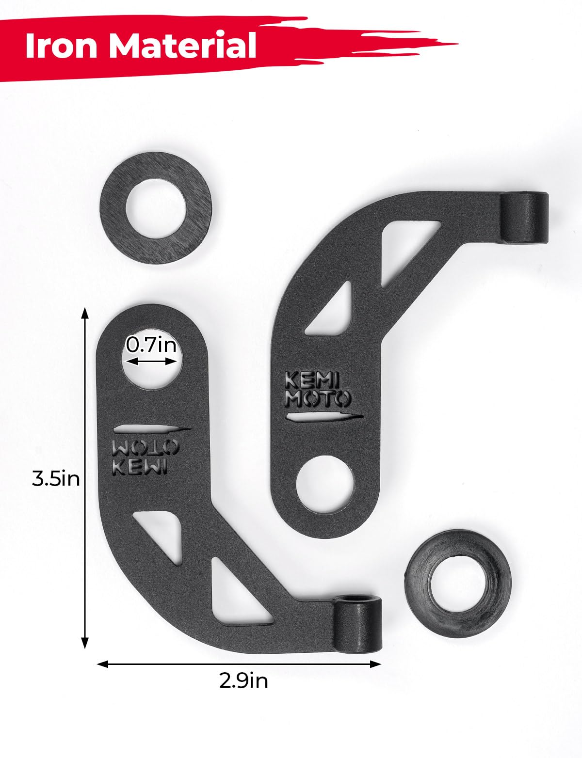 Photo of Motorcycle Rearview Mirrors Extenders Bracket for Sportster S RH1250 2021-2025 by Kemimoto - Premium for UTVs / Side by Sides