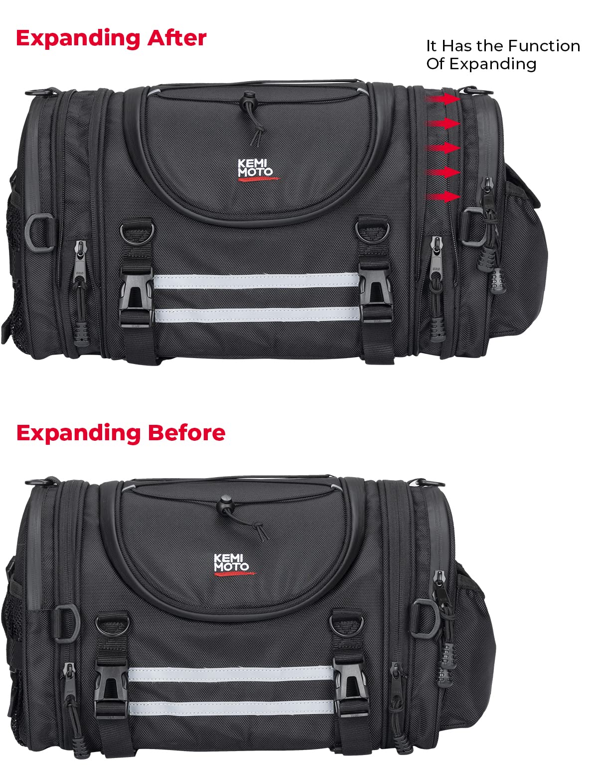 Photo of 25L Motorcycle Travel Luggage Bags by Kemimoto - Premium for UTVs / Side by Sides