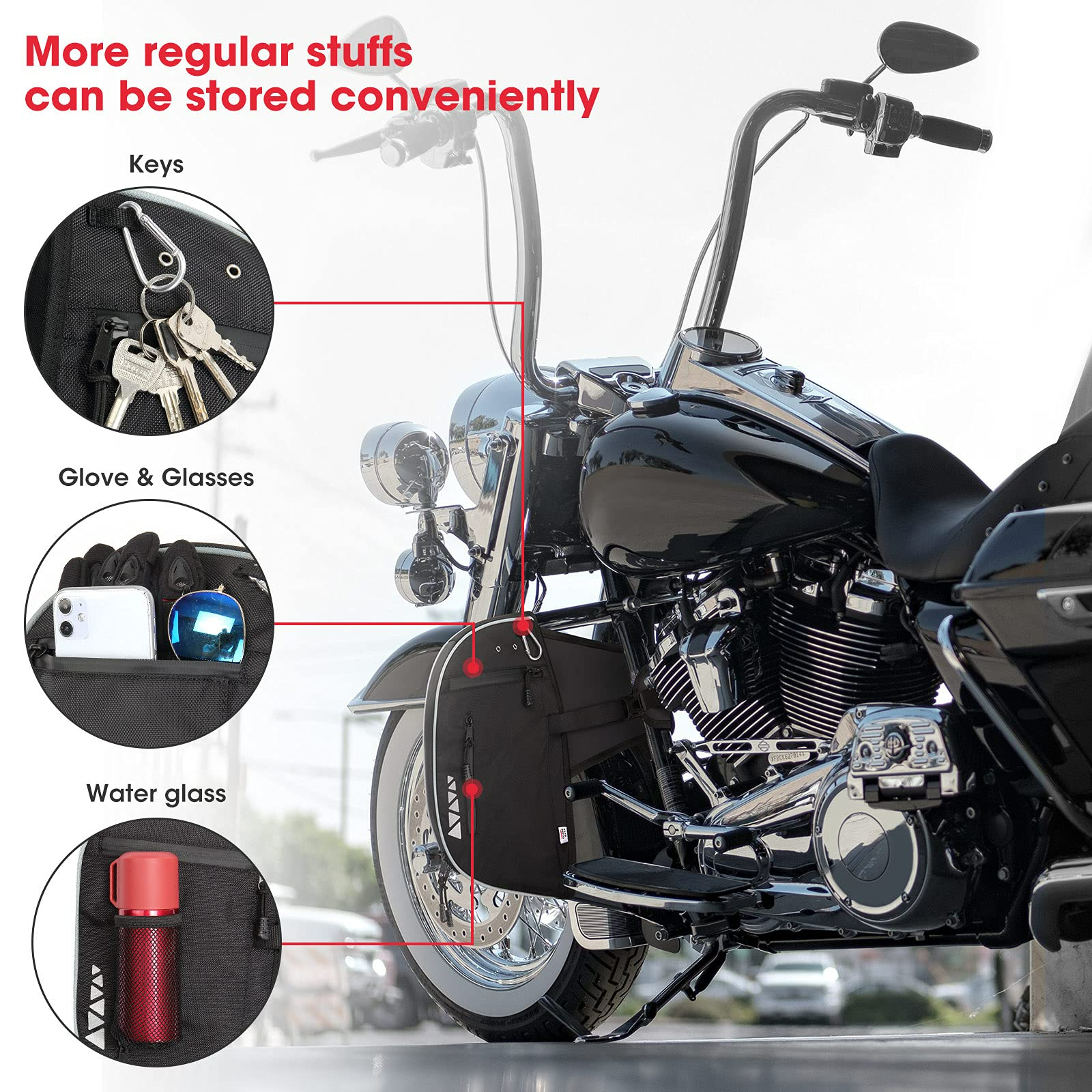 Photo of Leg Warmers Soft Lowers Chaps for Harley by Kemimoto - Premium for UTVs / Side by Sides