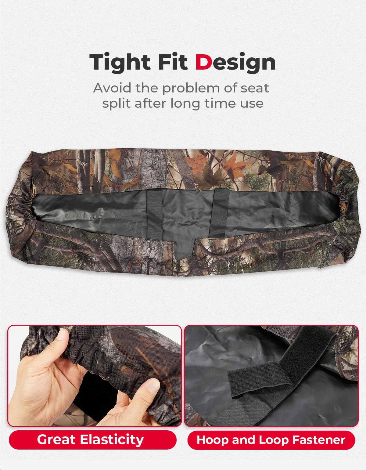 Photo of Seat Covers for Pioneer 700 700-4 2014-2024 (Camo) by Kemimoto - Premium for UTVs / Side by Sides