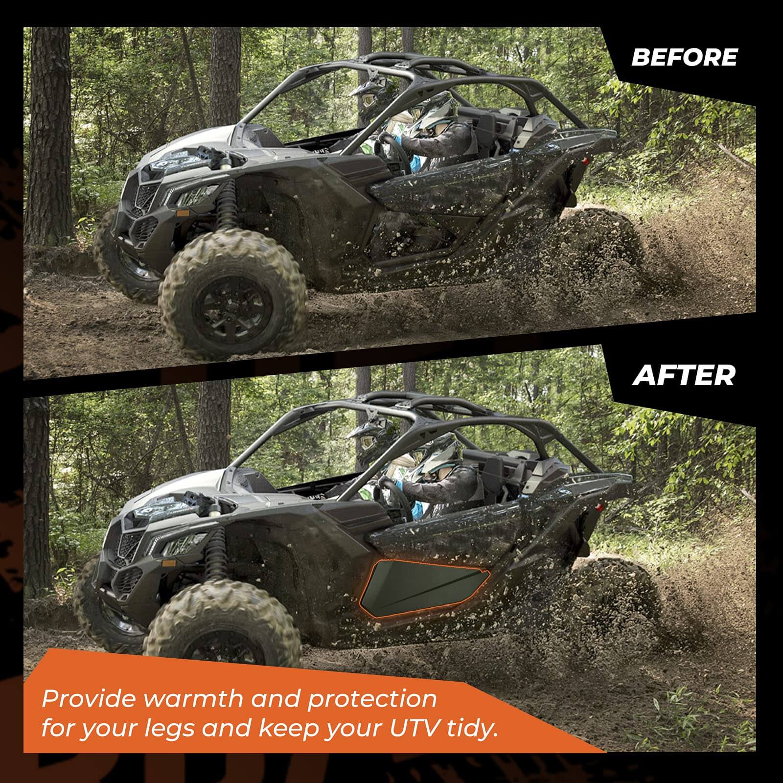 Photo of Soft Cab Enclosures and Lower Doors for Can-Am Maverick X3 by Kemimoto - Premium for UTVs / Side by Sides