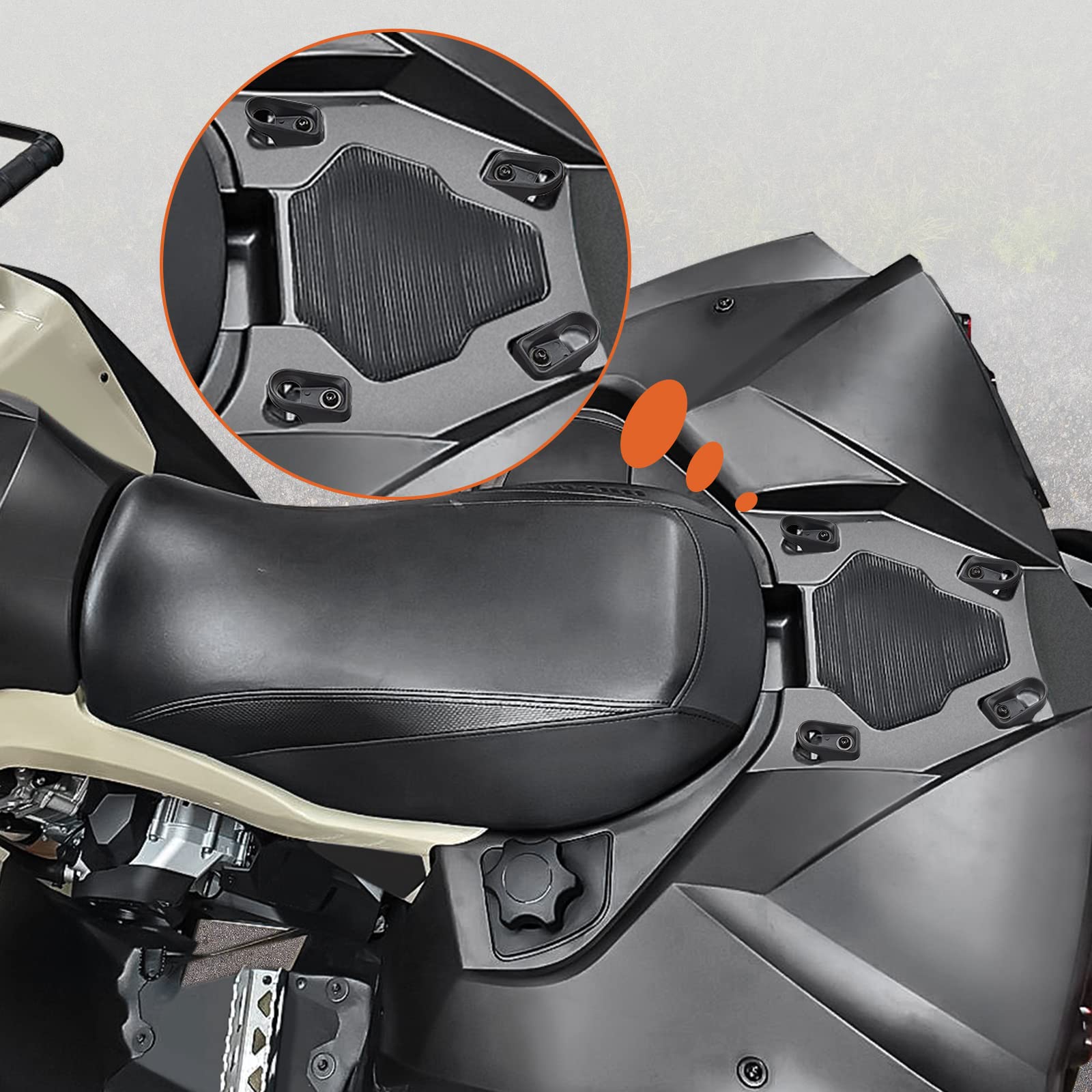 Photo of Tie Down Bracket Hook Tie-Down Anchors for Renegade by Kemimoto - Premium for UTVs / Side by Sides