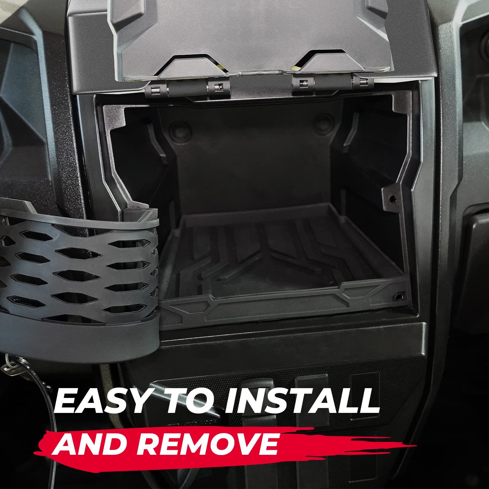 Photo of UTV Dashboard Dash Net with Anti-Slip Tray for Kawasaki Teryx by Kemimoto - Premium for UTVs / Side by Sides