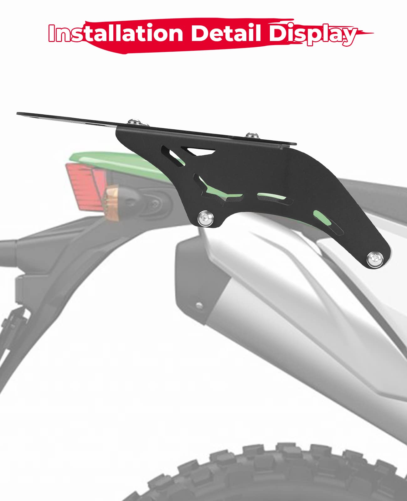 Photo of Rear Rack for KLX230 2019-2023 by Kemimoto - Premium for UTVs / Side by Sides