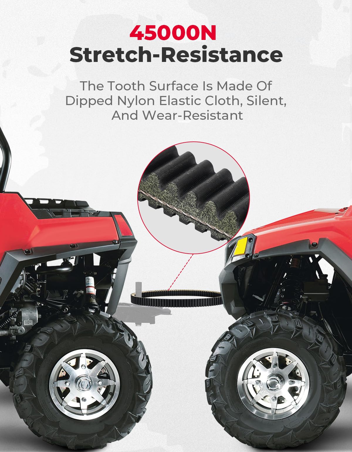Photo of UTV Heavy Drive Belt for Polaris Ranger 500 800/ RZR 800 by Kemimoto - Premium for UTVs / Side by Sides