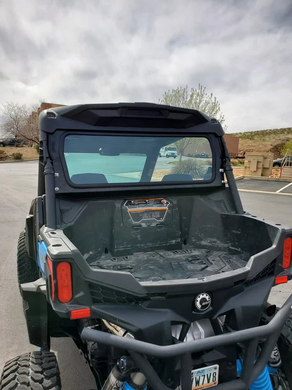 Photo of Can-Am Maverick Trail / Sport Rear Windshield (2018+) by Dirt Warrior Accessories - Premium Windshields for UTVs / Side by Sides