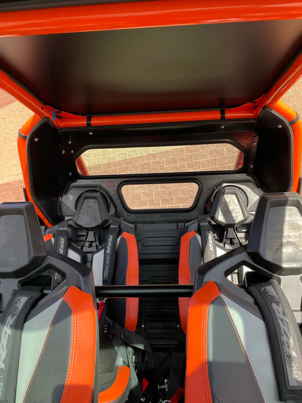 Photo of Polaris RZR Pro R Rear Windshield for Rockford Fosgate System (2022+) by Dirt Warrior Accessories - Premium Windshields for UTVs / Side by Sides