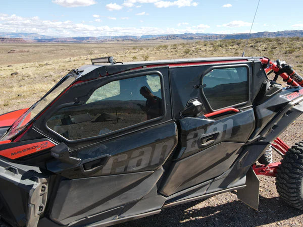 Photo of Can-Am X3 4-Seat Cab Enclosure "THE VAULT" Upper Side Doors & Panels (patent pending) (2017+) by Dirt Warrior Accessories - Premium Cab Enclosures for UTVs / Side by Sides