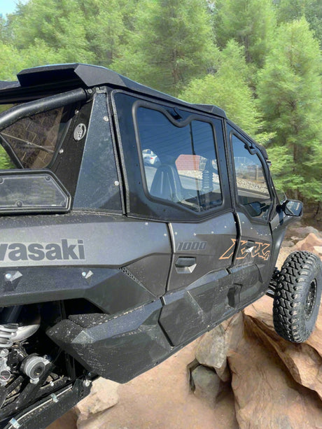 Photo of KAWASAKI Teryx KRX 1000 4-SEAT Cab Enclosure "THE VAULT" Upper Side Doors & Panels (Patent Pending) by Dirt Warrior Accessories - Premium VAULT for UTVs / Side by Sides