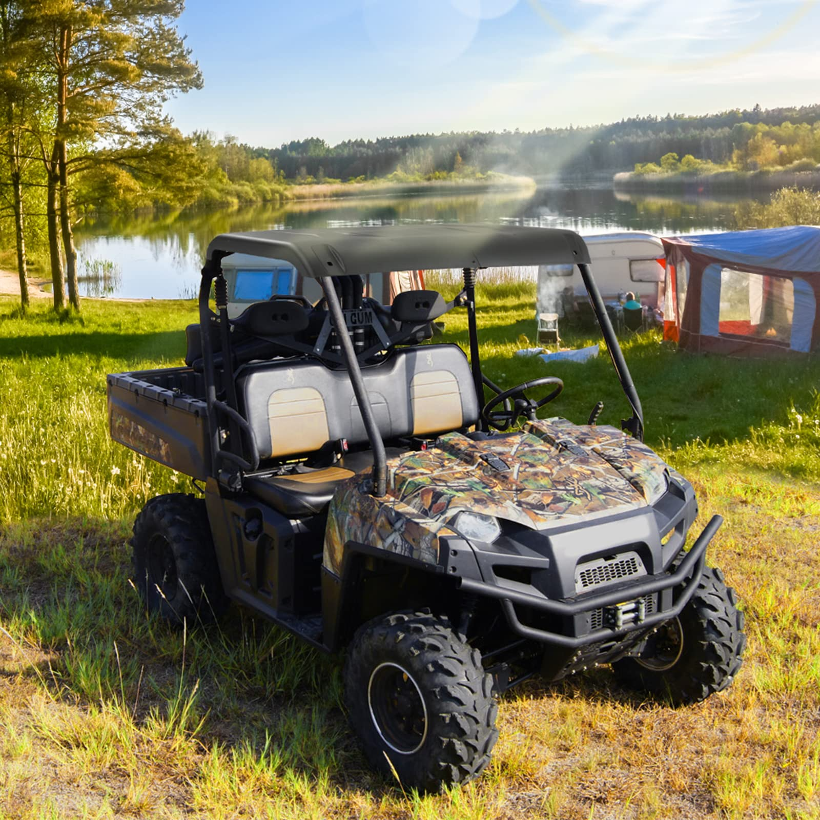 Photo of Kemimoto Hard Roof For Polaris Ranger Mid Size 2015-2022 by Kemimoto - Premium for UTVs / Side by Sides
