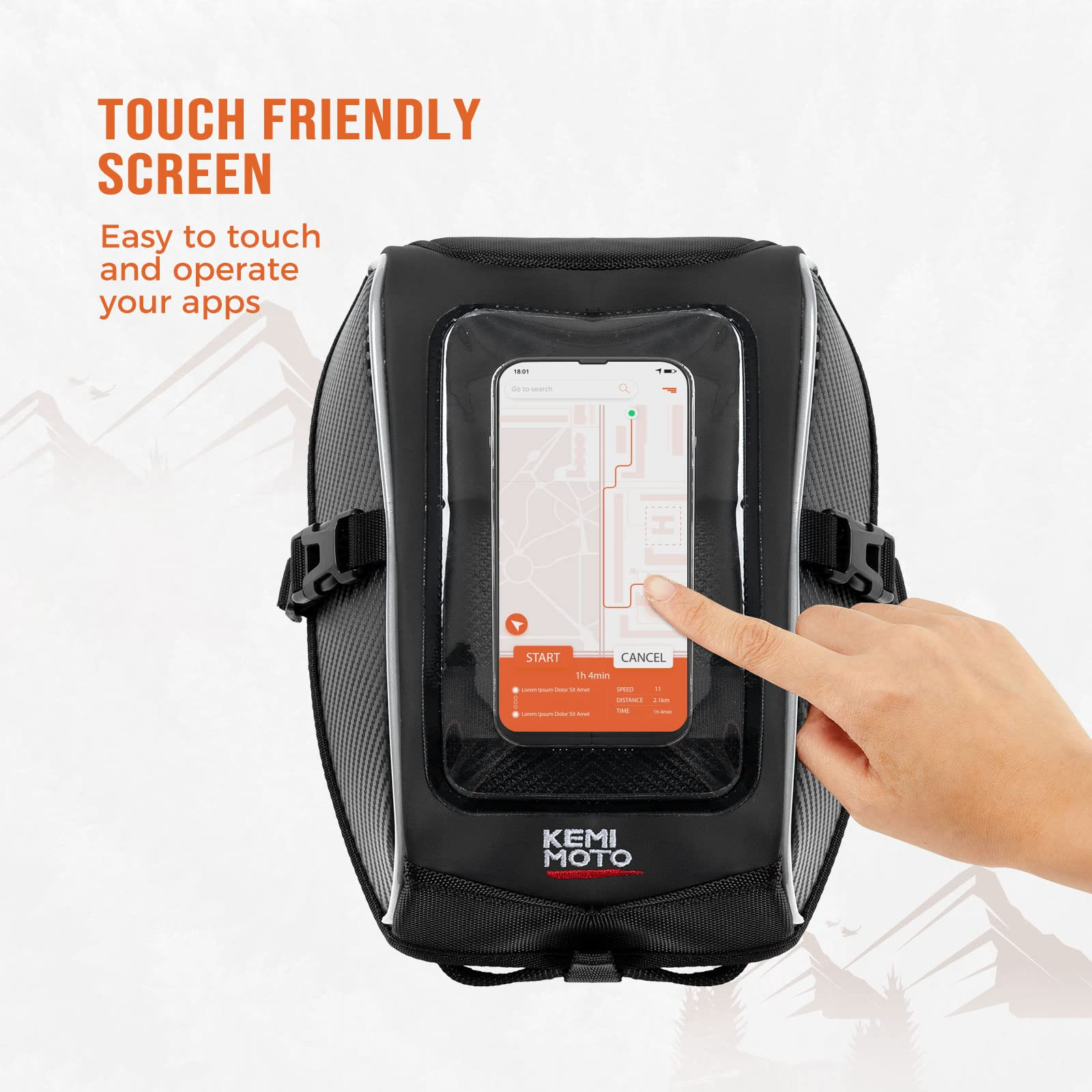 Photo of Tank Bag for Cam-Am Ryker by Kemimoto - Premium for UTVs / Side by Sides
