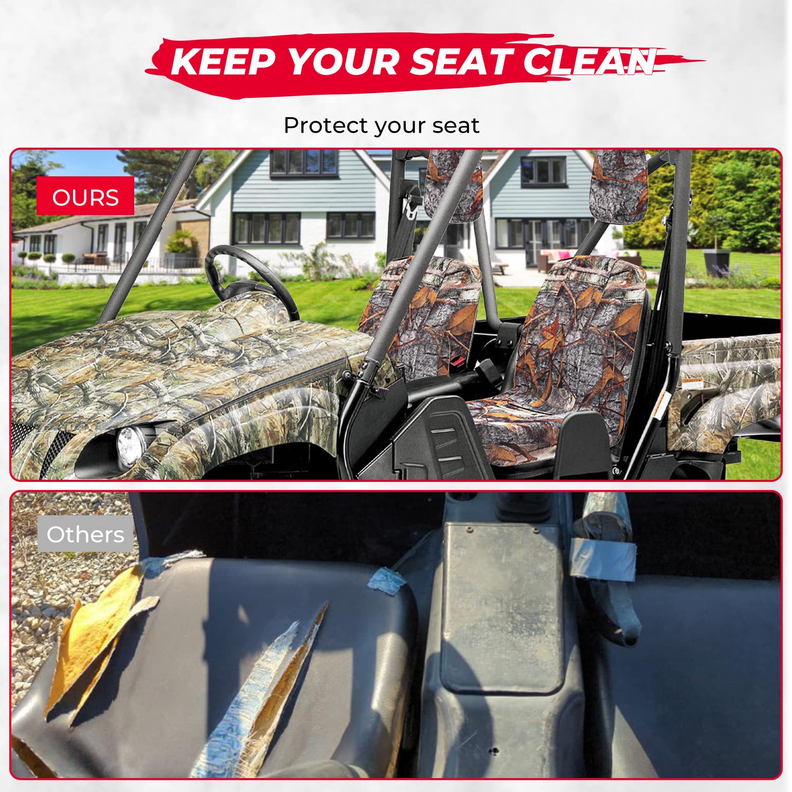 Photo of UTV Heavy Duty Camo Dust Cover For Yamaha Rhino 450/ 660/ 700 by Kemimoto - Premium for UTVs / Side by Sides
