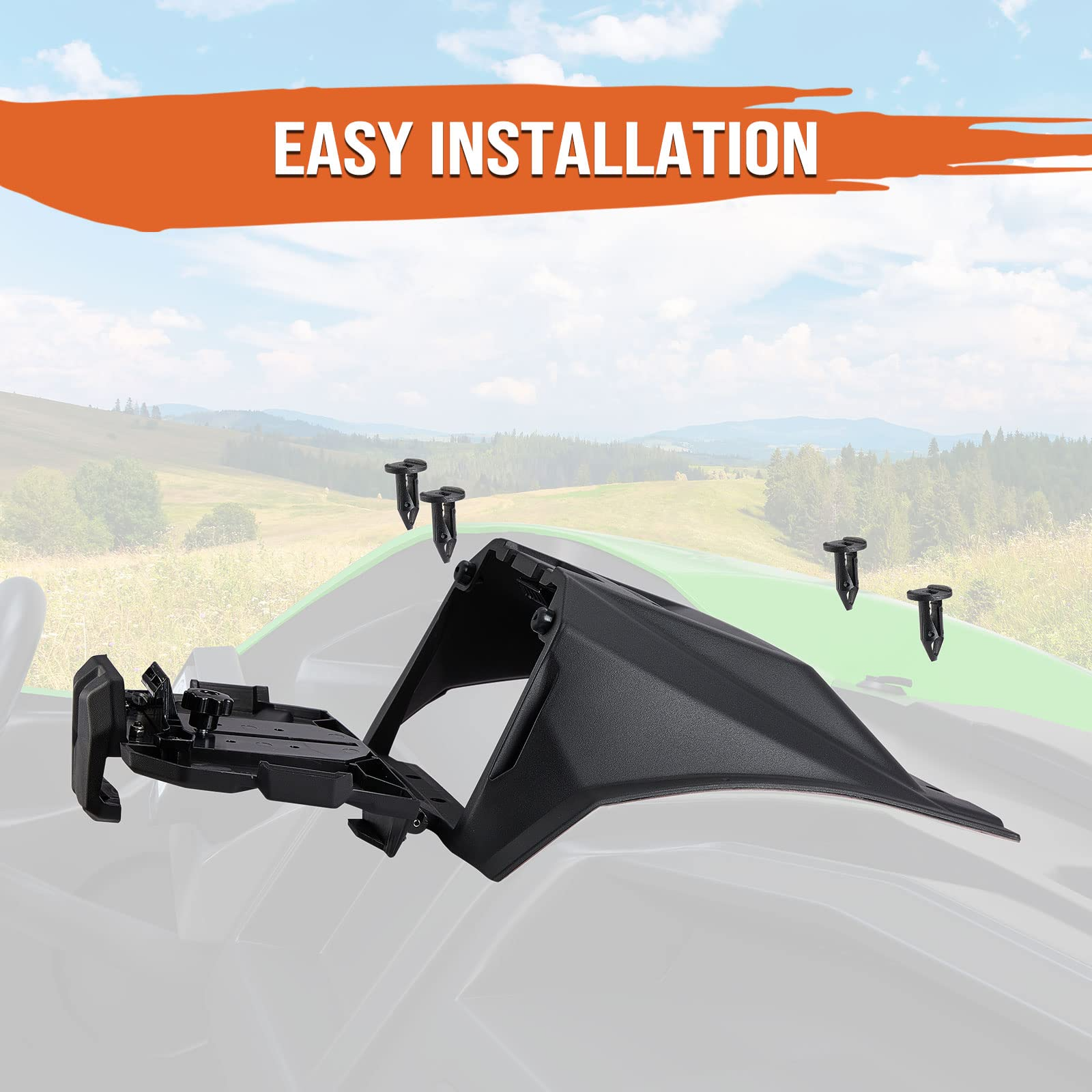 Photo of Electric Device Tablet Holder for Kawasaki Teryx KRX 1000 by Kemimoto - Premium for UTVs / Side by Sides