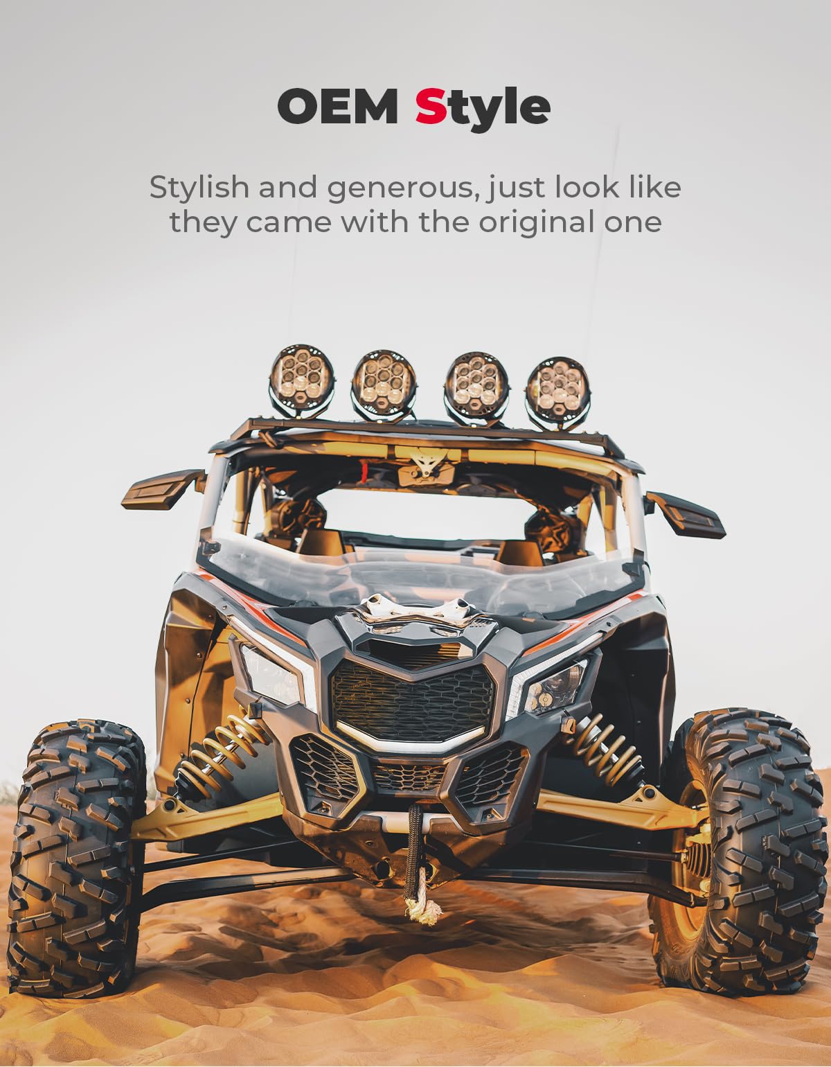 Photo of Kemimoto Front Bumper Mesh Grill For Can-Am Maverick X3 by Kemimoto - Premium for UTVs / Side by Sides