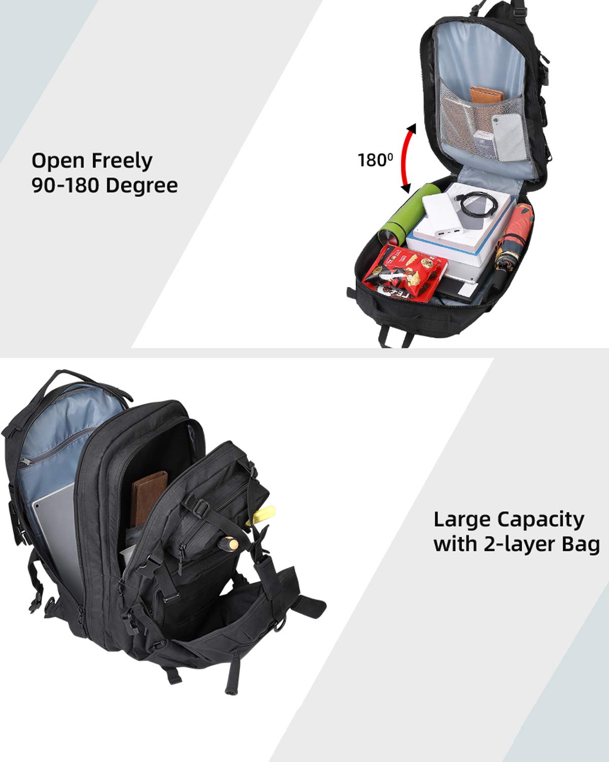 Photo of Motorcycle 37L Helmet Backpack with USB-charge Port by Kemimoto - Premium for UTVs / Side by Sides