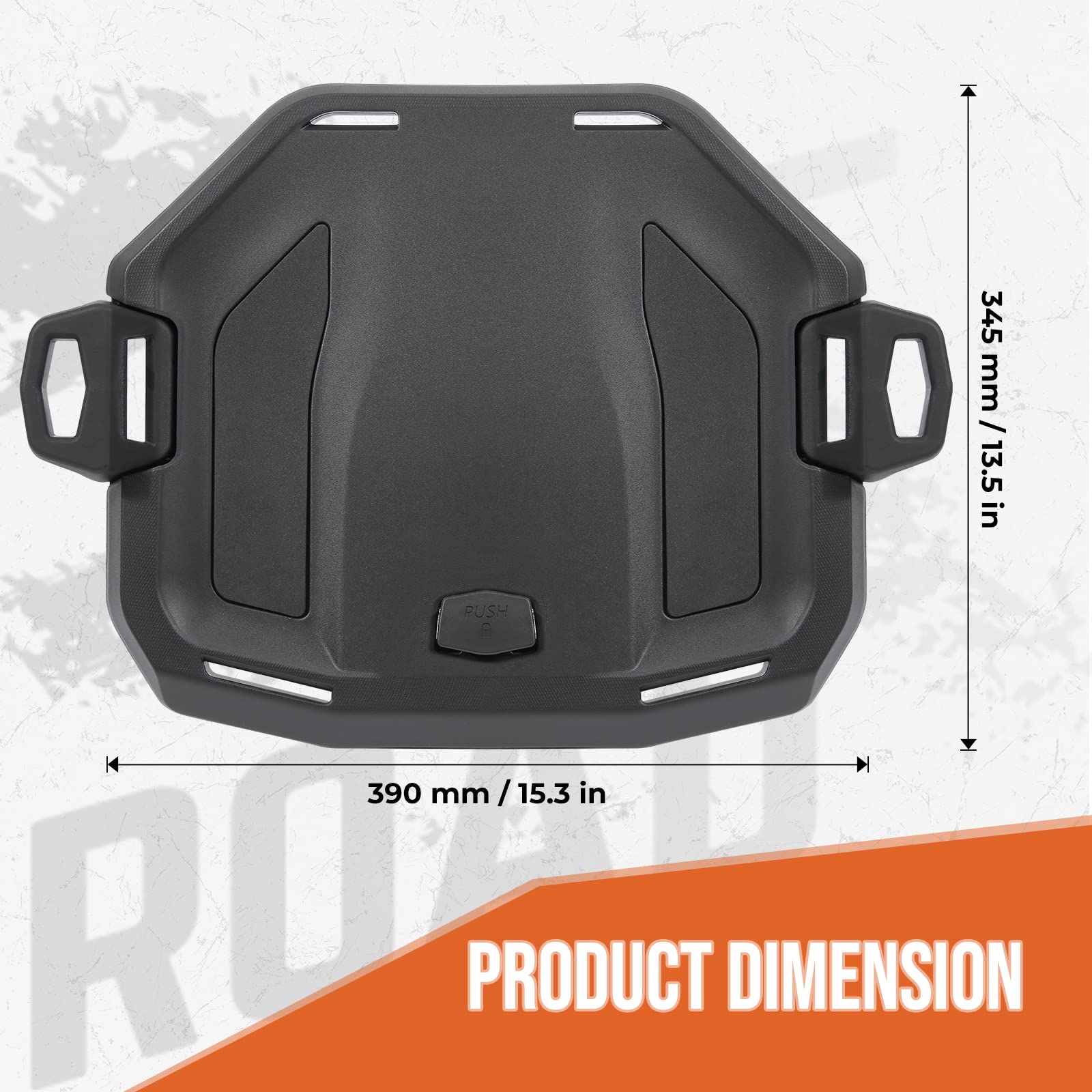 Photo of Rear Rack Plate for Can-Am Ryker by Kemimoto - Premium for UTVs / Side by Sides