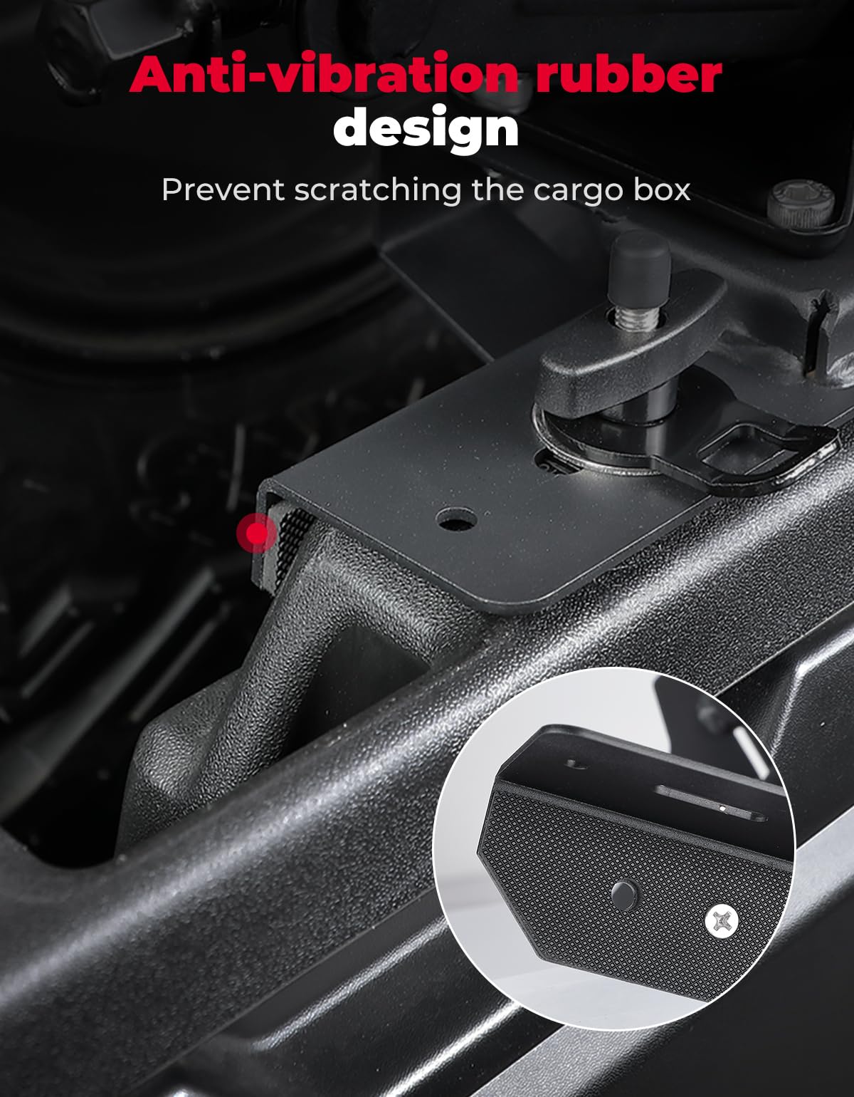 Photo of UTV Spare Tire Holder for Can-Am Defender HD5|7|8|9|10 by Kemimoto - Premium for UTVs / Side by Sides
