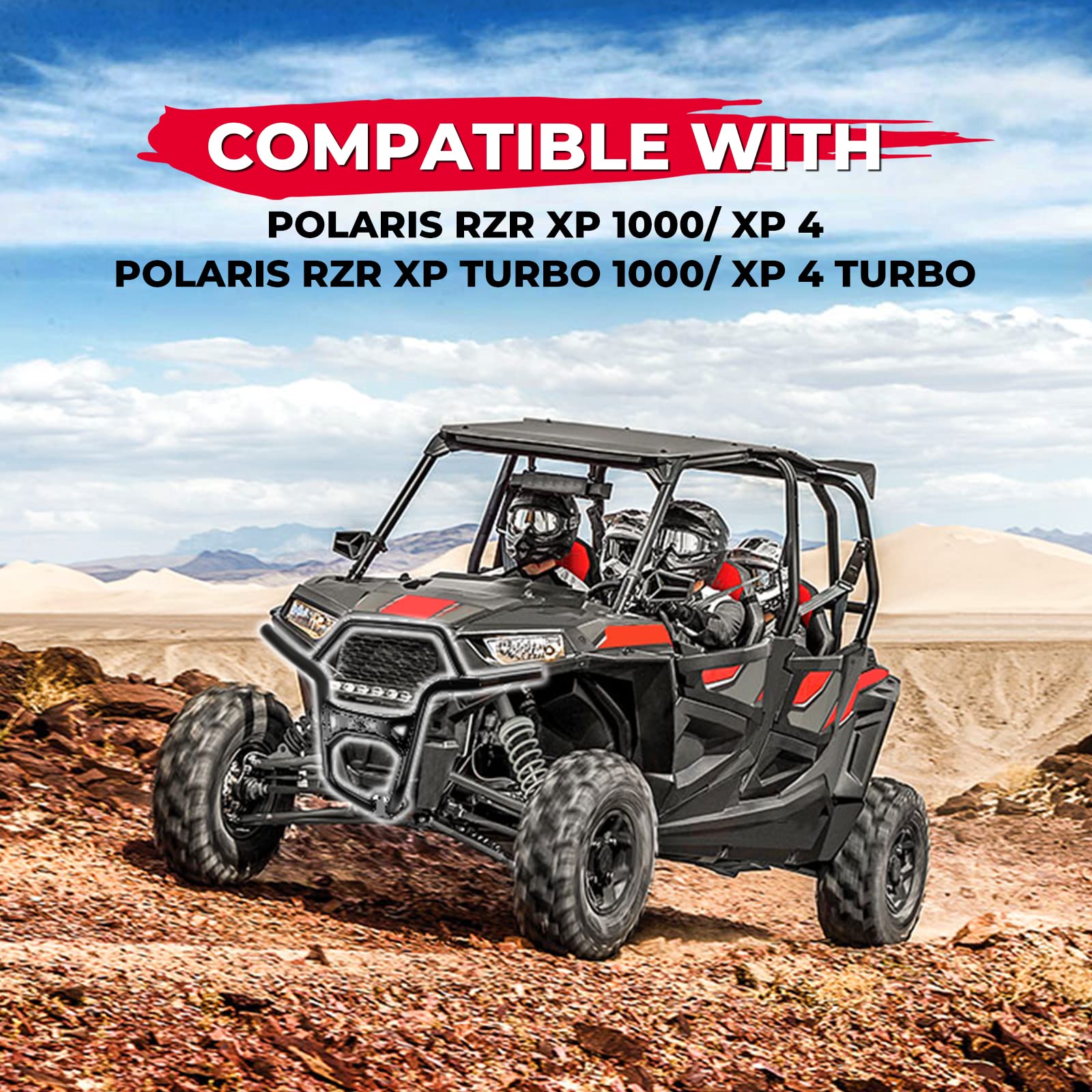 Photo of Kemimoto Front Bumper for Polaris RZR XP 1000 / Turbo (2019-2023) by Kemimoto - Premium for UTVs / Side by Sides