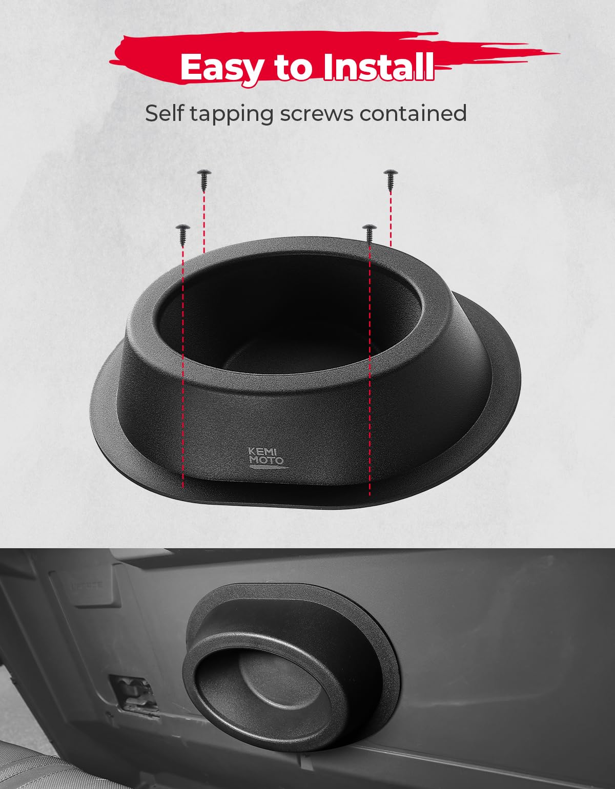 Photo of Kemimoto 2PCS UTV Universial Speaker Pods for 6.5" Speakers by Kemimoto - Premium for UTVs / Side by Sides