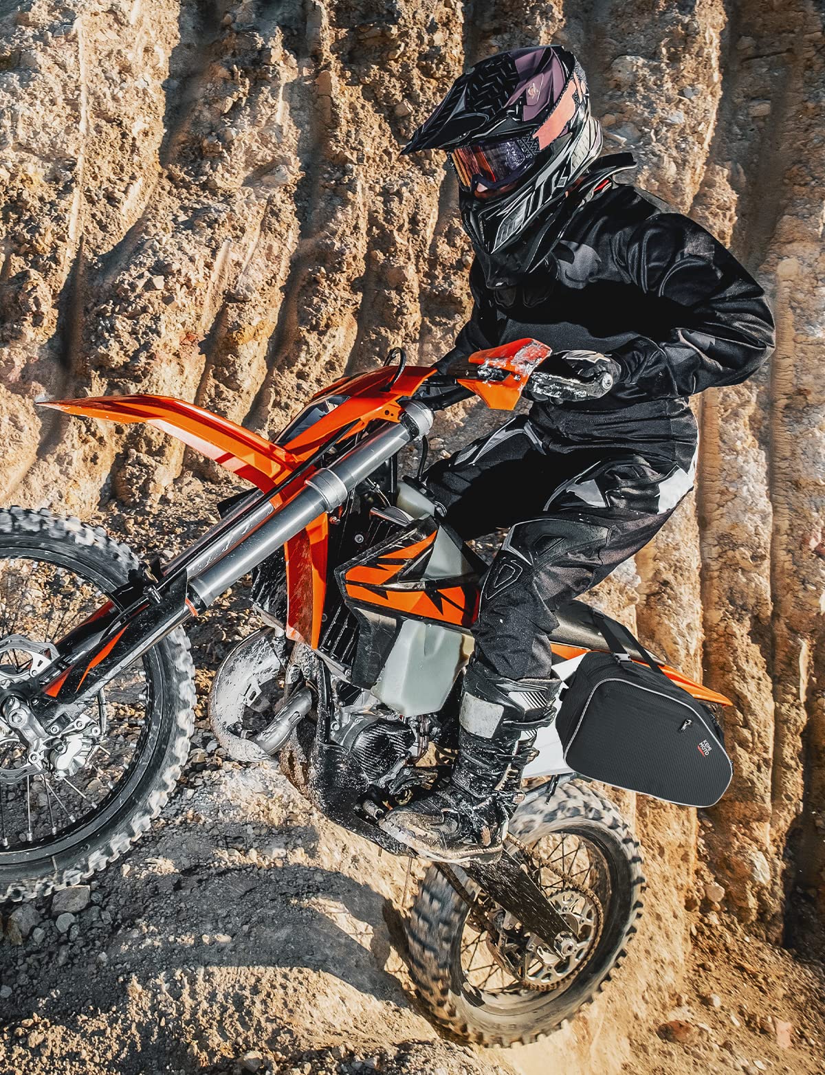 Photo of 24L Large Capacity Storage Saddlebags with Rain Covers by Kemimoto - Premium for UTVs / Side by Sides