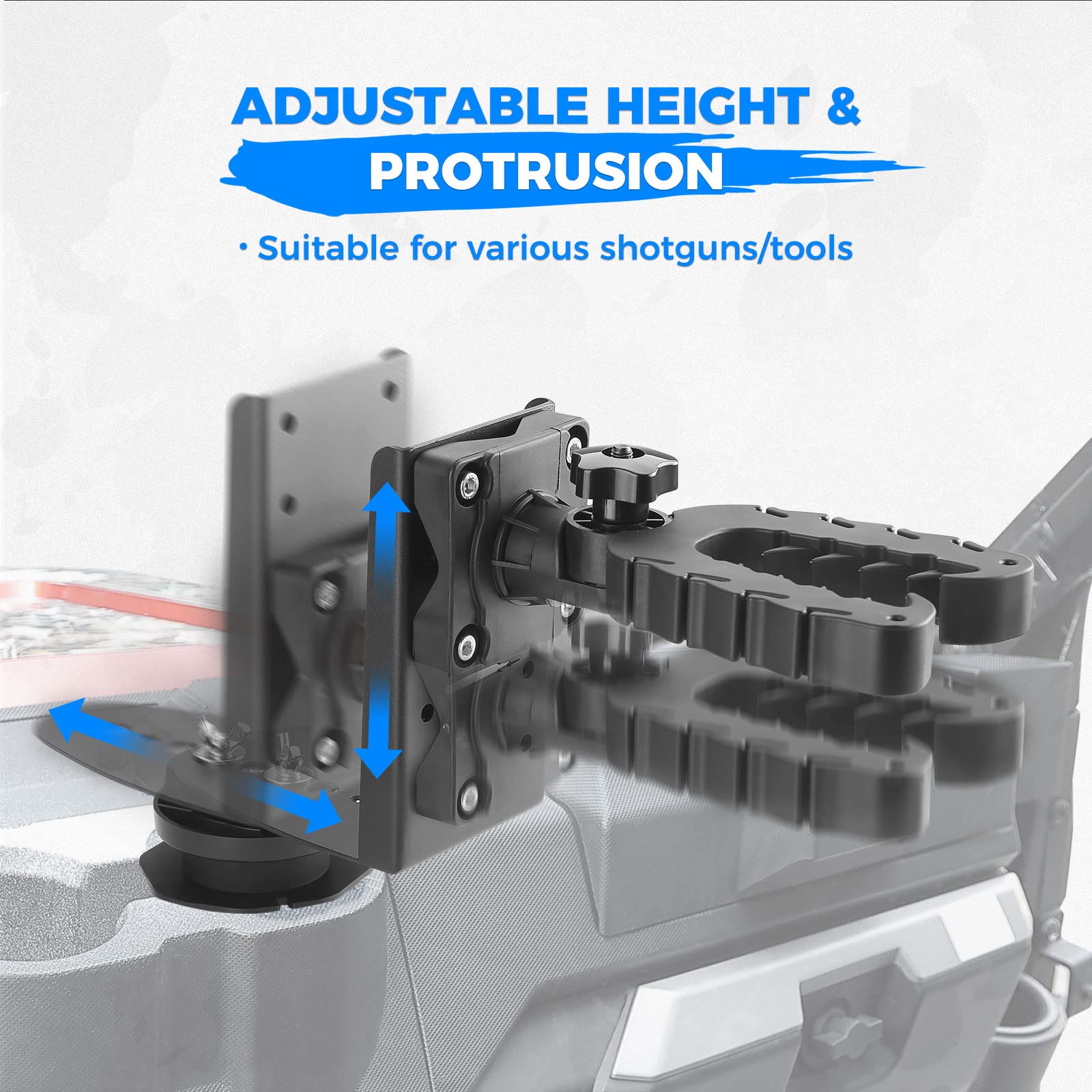 Photo of UTV Rifle Gun Holder for Polaris Ranger & General by Kemimoto - Premium for UTVs / Side by Sides