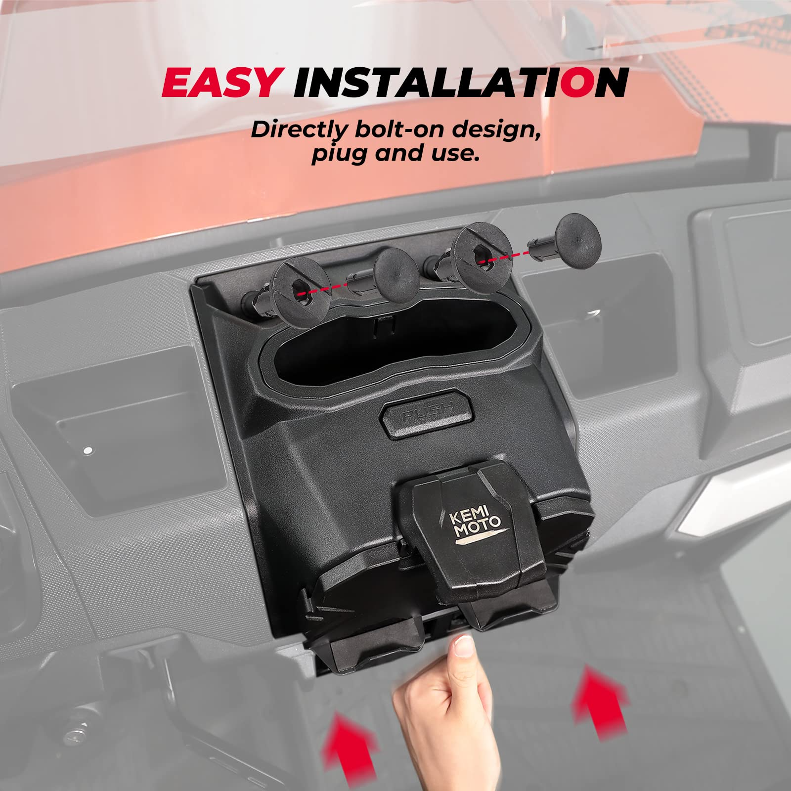 Photo of Tablet Holder Electric Device GPS Mount for Polaris Ranger XP 1000/crew by Kemimoto - Premium for UTVs / Side by Sides