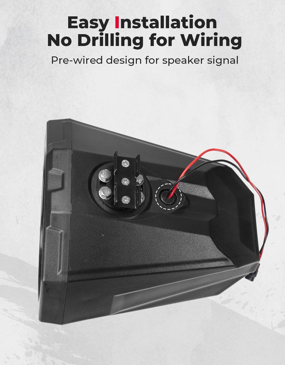 Photo of Kemimoto 8-Inch Speaker Pod Enclosure for All 1.5" to 2" Roll Bar by Kemimoto - Premium for UTVs / Side by Sides