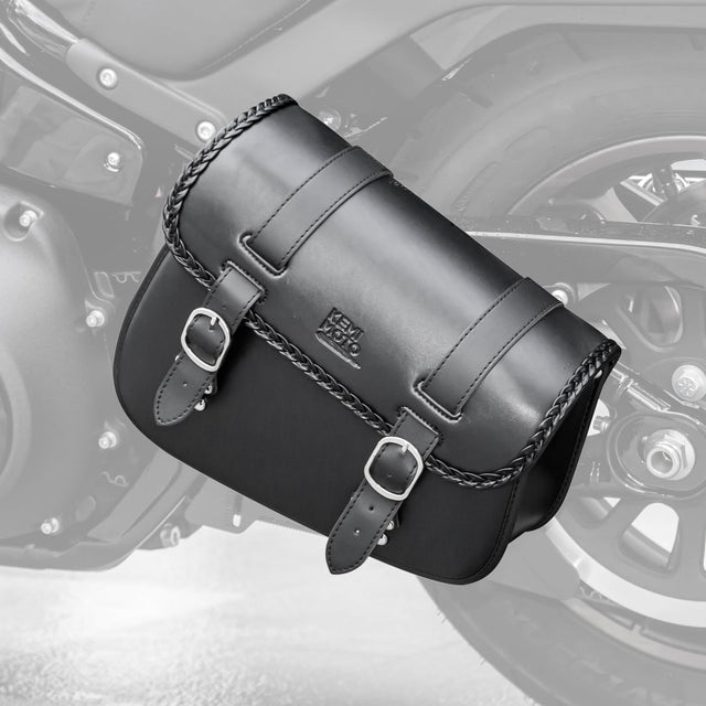 Photo of Motorcycle Left Side Swingarm Bag for Softail Sportster S by Kemimoto - Premium for UTVs / Side by Sides