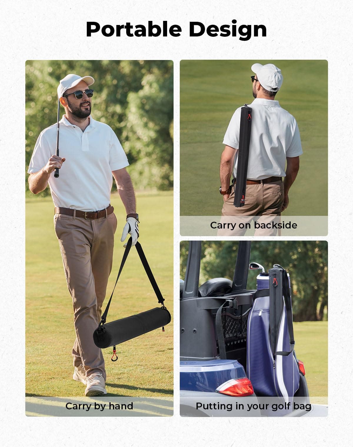 Photo of Golf Beer Sleeve Cooler Bag by Kemimoto - Premium for UTVs / Side by Sides