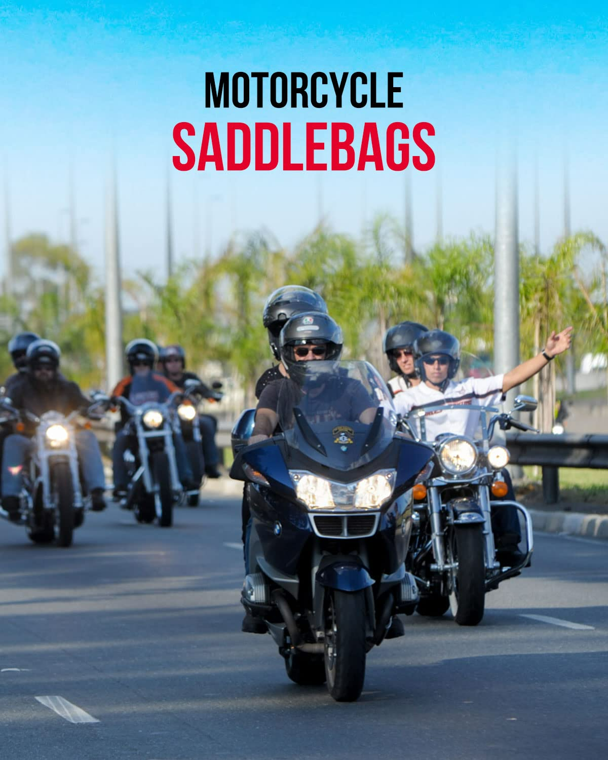 Photo of Motorcycle PU Leather Saddlebag for Softail Dyna Road King V-star Shadow by Kemimoto - Premium for UTVs / Side by Sides