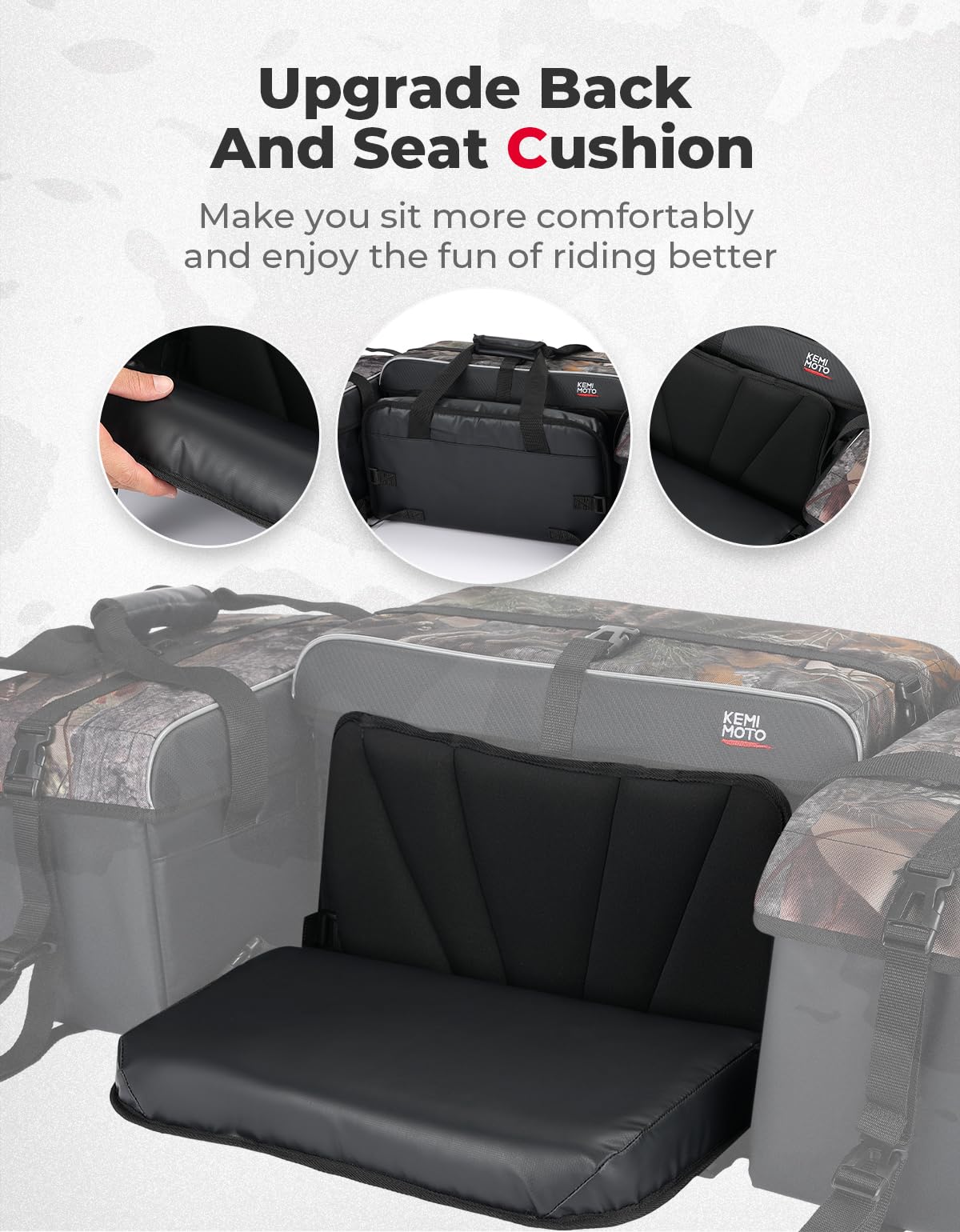 Photo of ATV 76L Seat Cargo Bag /Cushion Soft Cooler Bags by Kemimoto - Premium for UTVs / Side by Sides