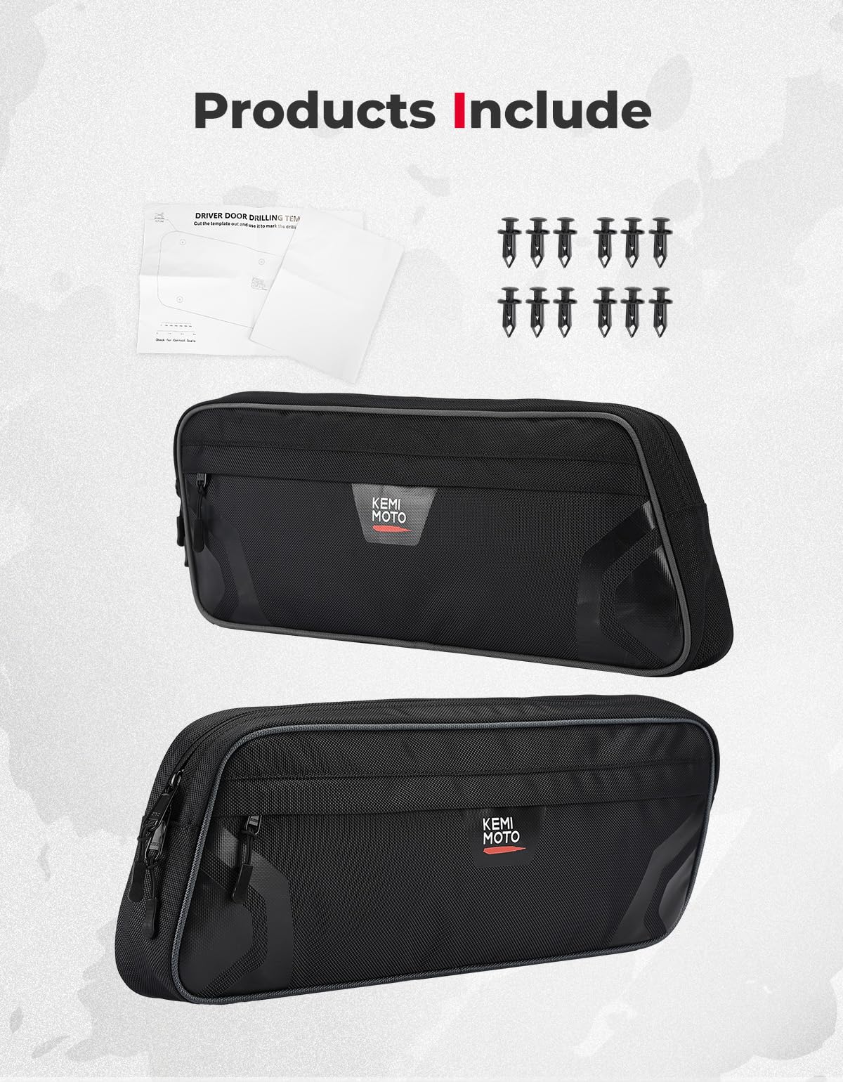 Photo of Lower Door Bags for Pioneer 1000-5/1000-6 by Kemimoto - Premium for UTVs / Side by Sides