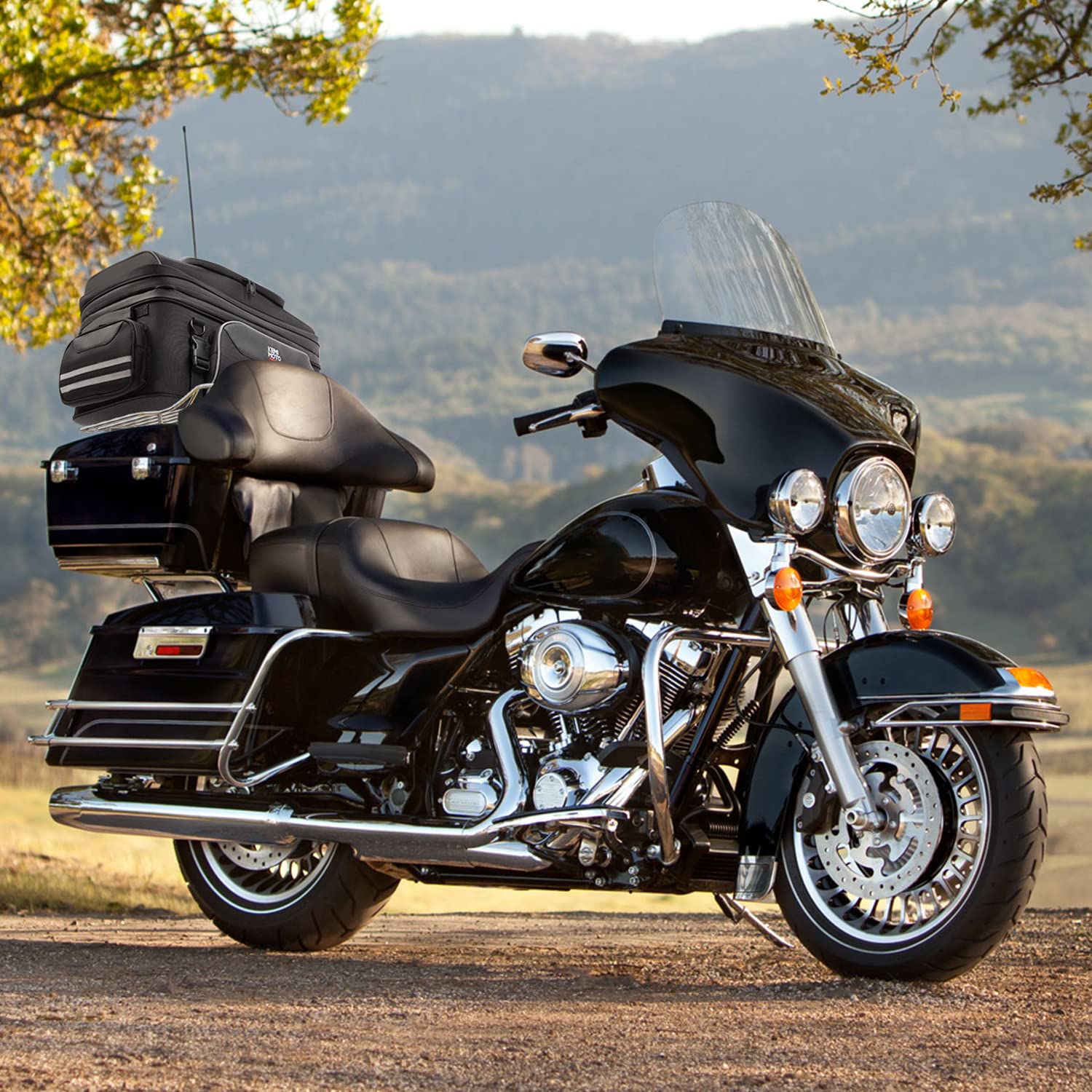 Photo of Motorcycle Luggage Tour-Pack Tail Duffle Bag for Road King Street Glide Road Glide by Kemimoto - Premium for UTVs / Side by Sides