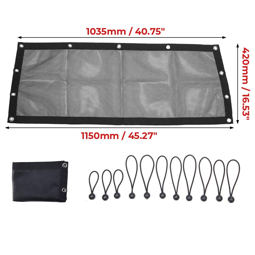 Photo of Soft Rear Window Net Mesh for Polaris RZR PRO XP by Kemimoto - Premium for UTVs / Side by Sides