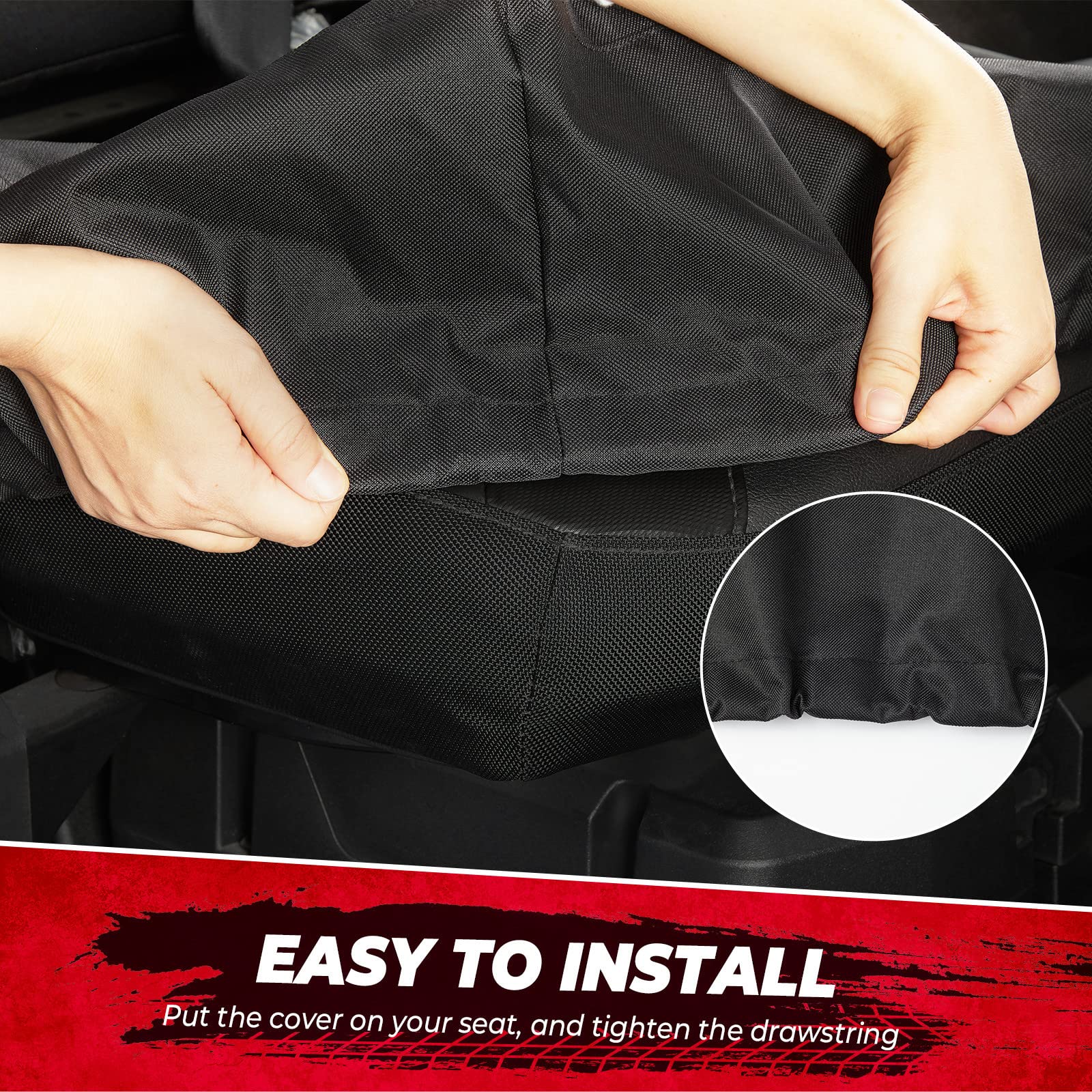 Photo of Bench Seat Cover for Kawasaki Mule 610 600 600D by Kemimoto - Premium for UTVs / Side by Sides