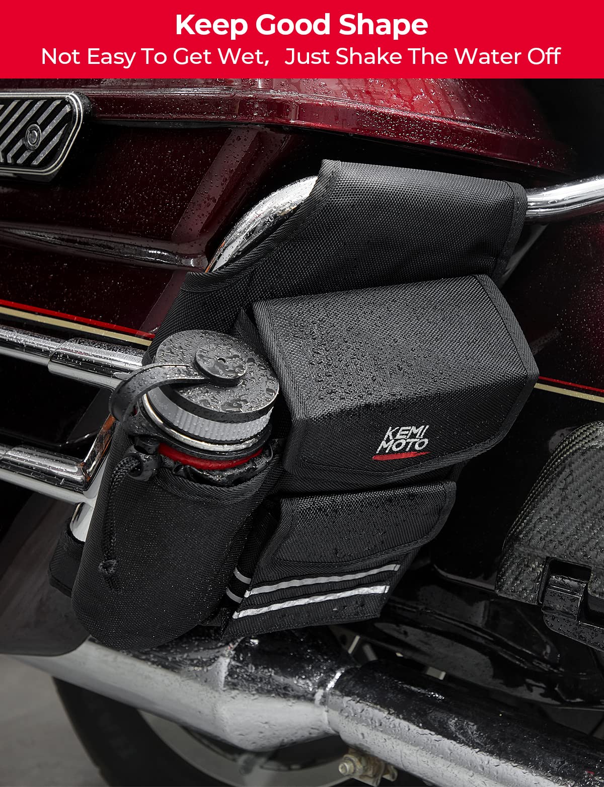 Photo of Saddlebag Guard Bags Soft Organizer for Harley 1 Pair by Kemimoto - Premium for UTVs / Side by Sides