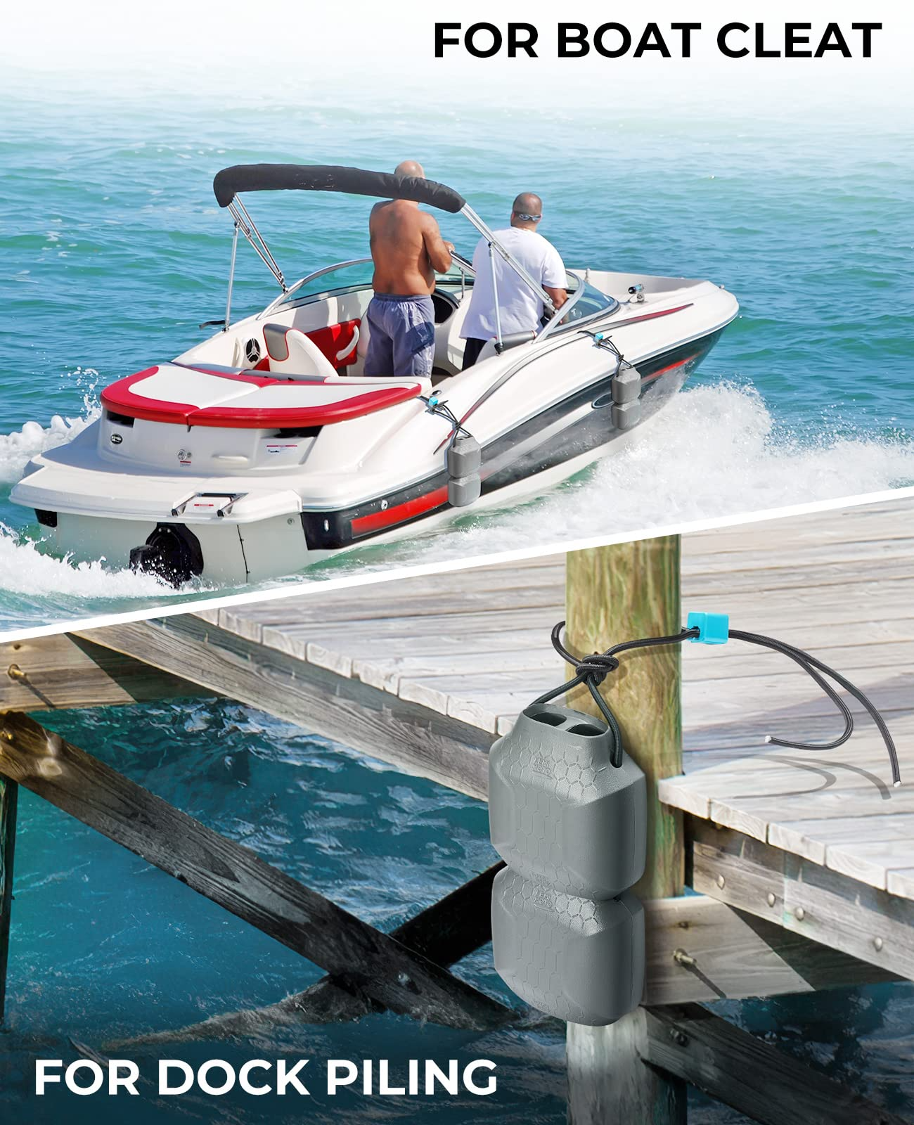 Photo of Splicing EVA Boat Fenders with Lock Design, Upgraded Boat Bumpers by Kemimoto - Premium for UTVs / Side by Sides