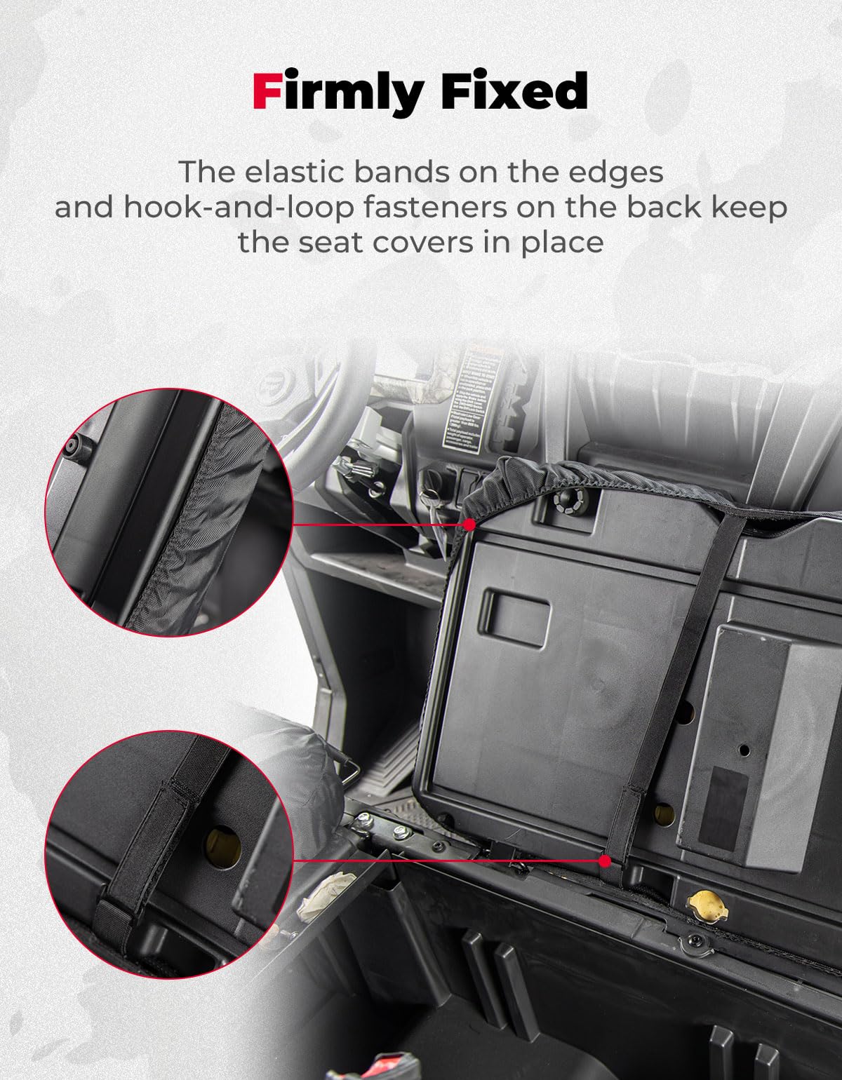 Photo of Seat Covers for CFMOTO UForce 1000/1000 XL by Kemimoto - Premium for UTVs / Side by Sides